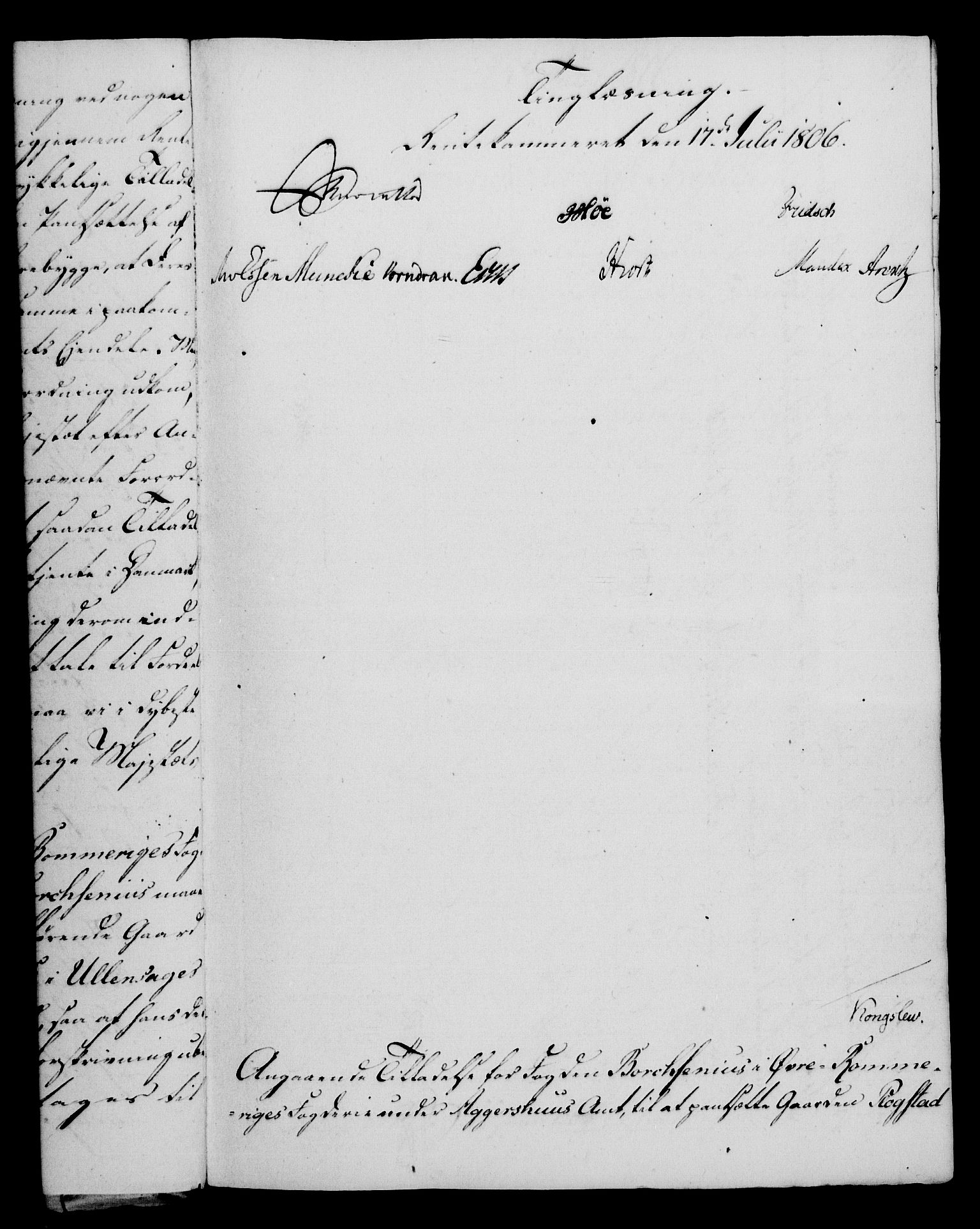 Rentekammeret, Kammerkanselliet, RA/EA-3111/G/Gf/Gfa/L0088: Norsk relasjons- og resolusjonsprotokoll (merket RK 52.88), 1806, s. 564