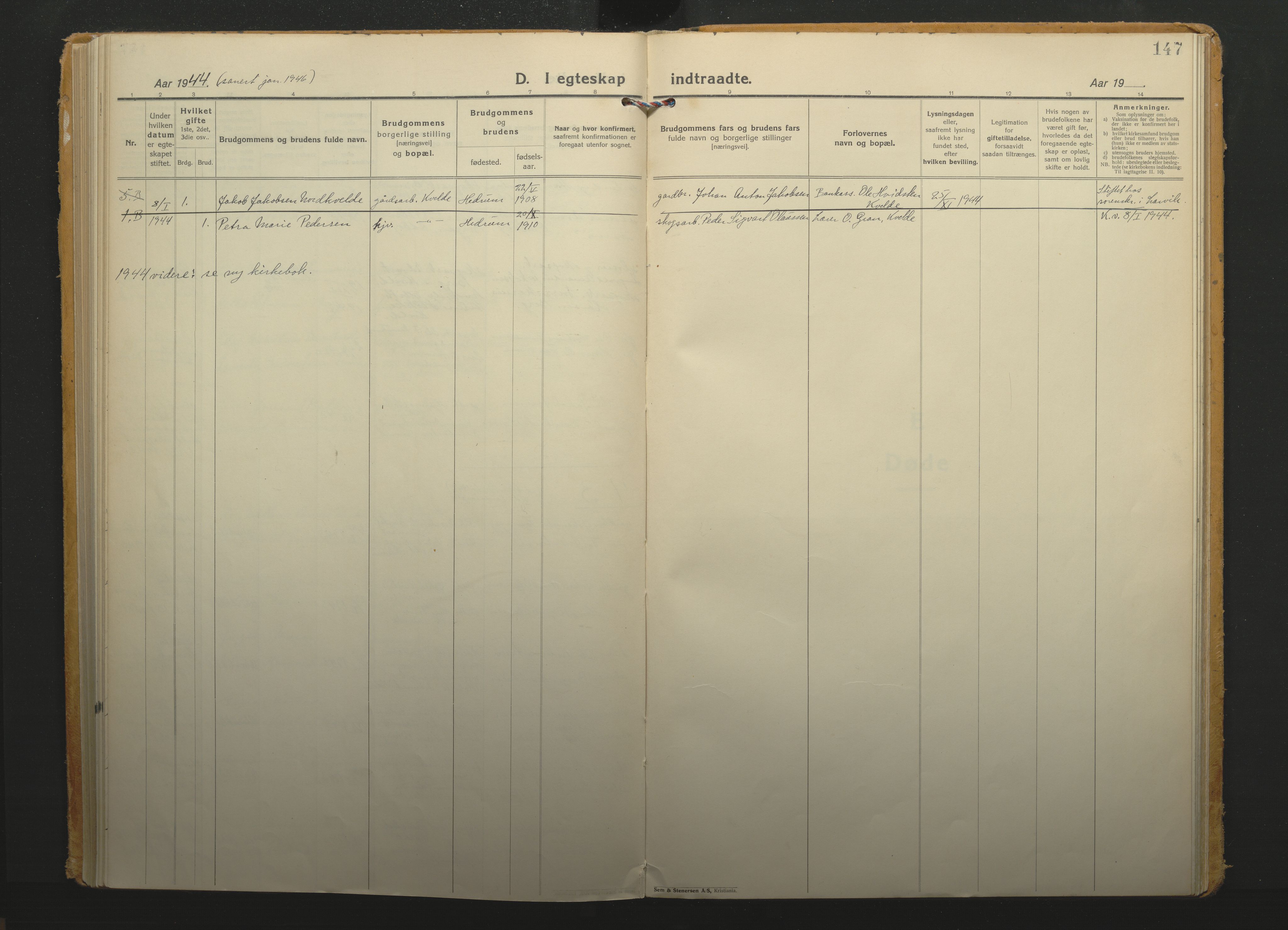 Hedrum kirkebøker, SAKO/A-344/F/Fb/L0003: Ministerialbok nr. II 3, 1925-1942, s. 147
