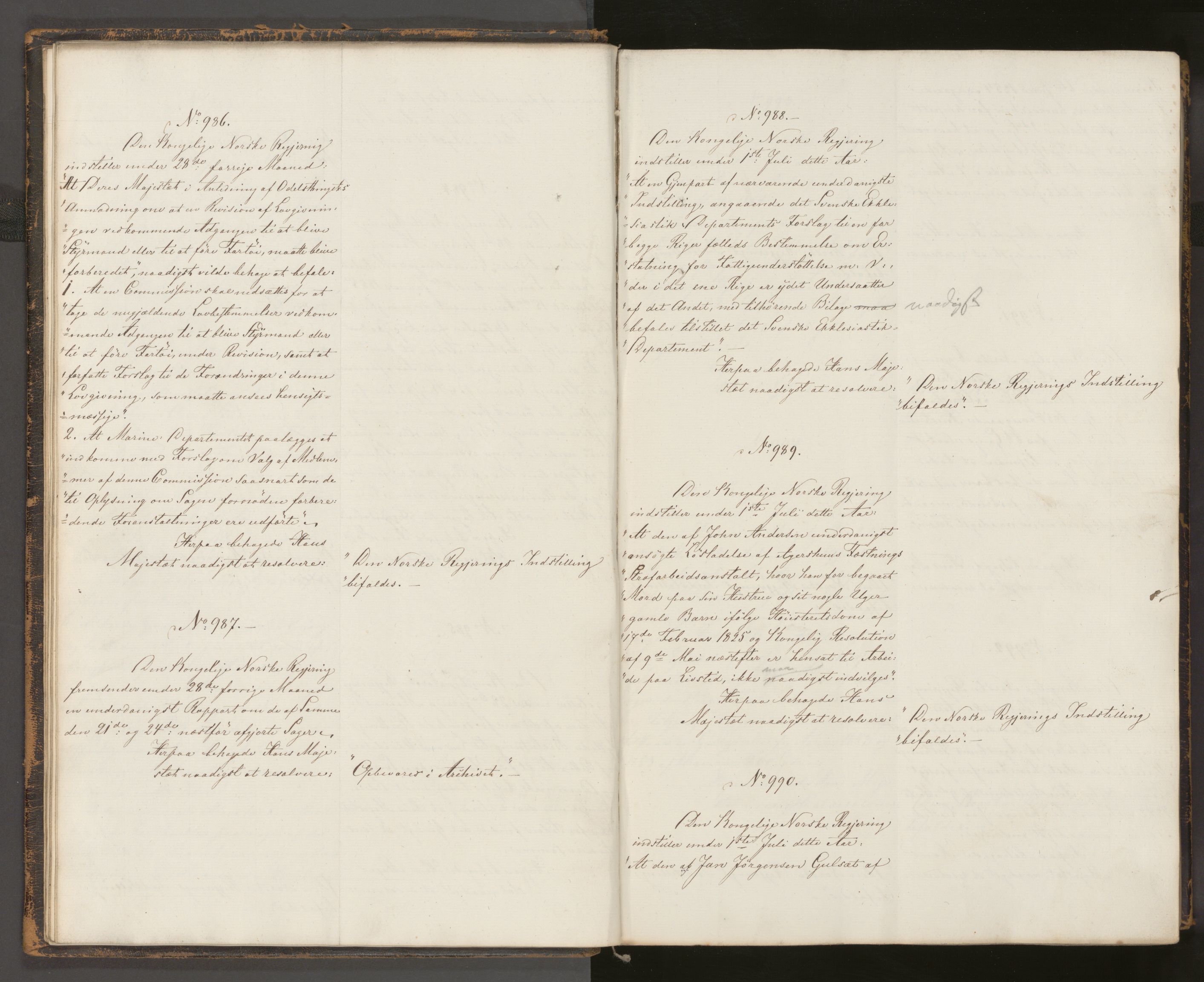 Statsrådssekretariatet, AV/RA-S-1001/A/Ab/L0080: Kgl. res. nr. 919-1741, 2. halvår, 1854