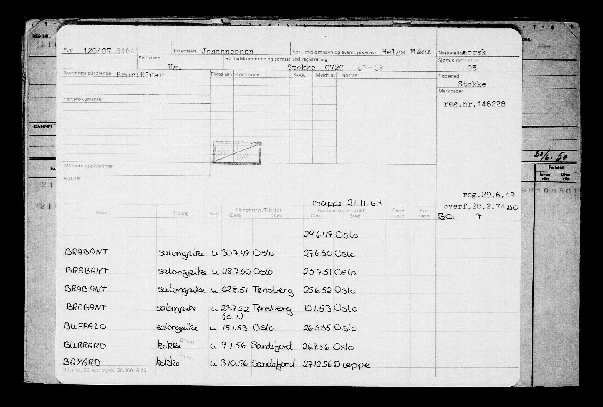 Direktoratet for sjømenn, AV/RA-S-3545/G/Gb/L0070: Hovedkort, 1907, s. 501