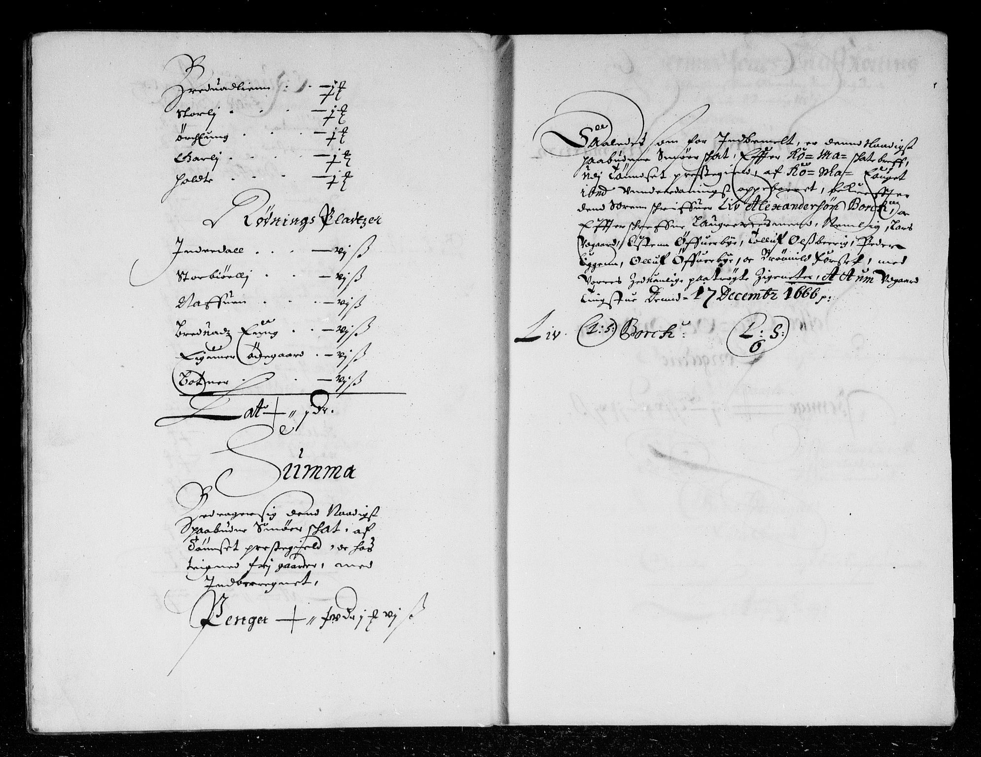 Rentekammeret inntil 1814, Reviderte regnskaper, Stiftamtstueregnskaper, Landkommissariatet på Akershus og Akershus stiftamt, AV/RA-EA-5869/R/Rb/L0036: Akershus stiftamt, 1666