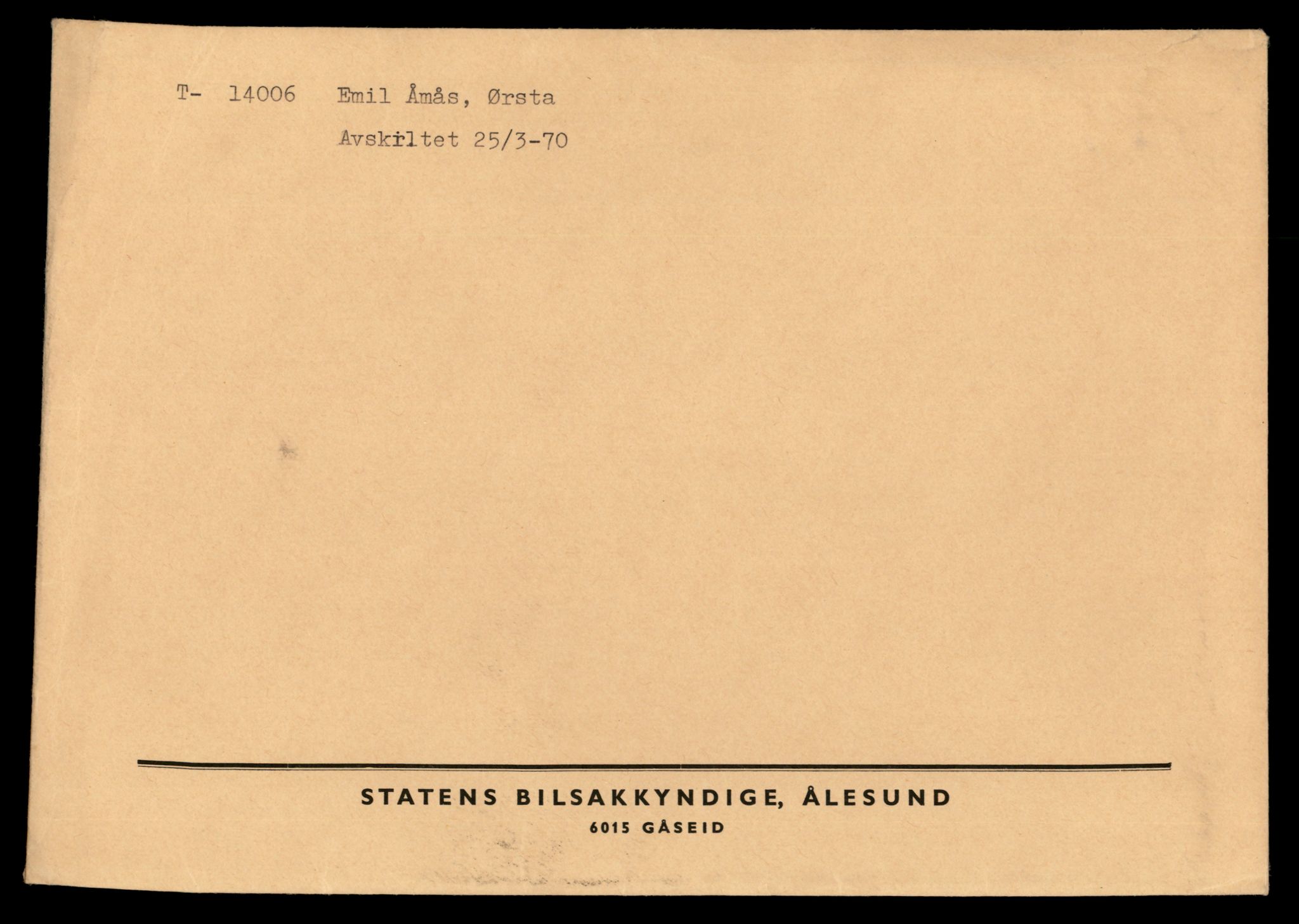 Møre og Romsdal vegkontor - Ålesund trafikkstasjon, AV/SAT-A-4099/F/Fe/L0042: Registreringskort for kjøretøy T 13906 - T 14079, 1927-1998, s. 1389