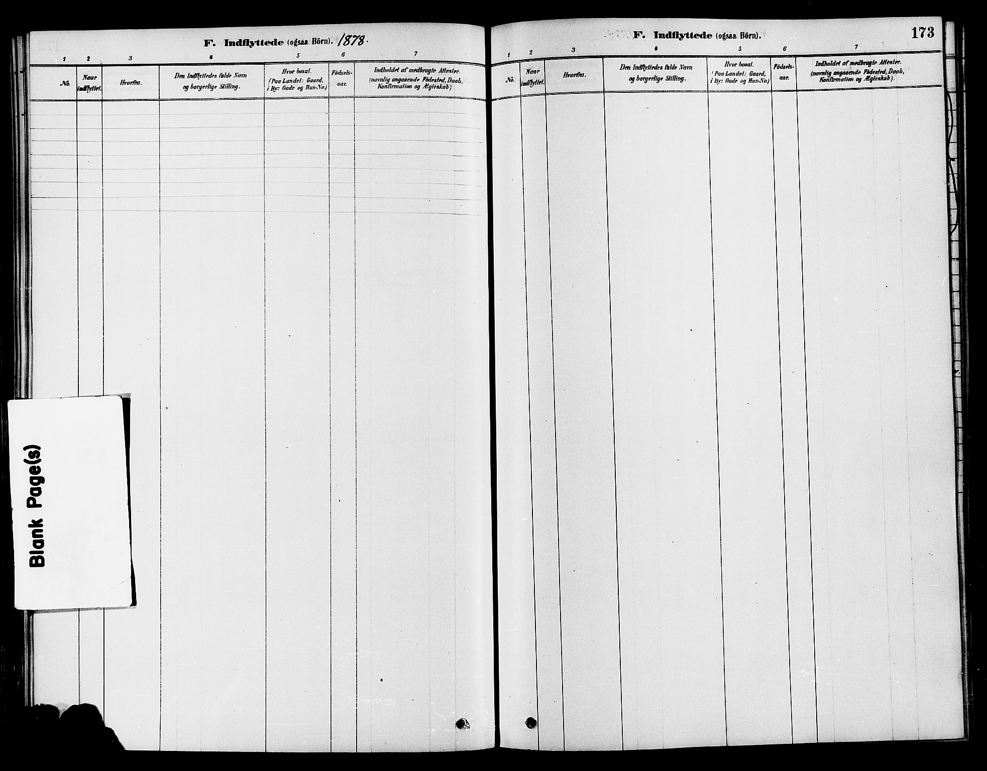 Søndre Land prestekontor, AV/SAH-PREST-122/K/L0002: Ministerialbok nr. 2, 1878-1894, s. 173