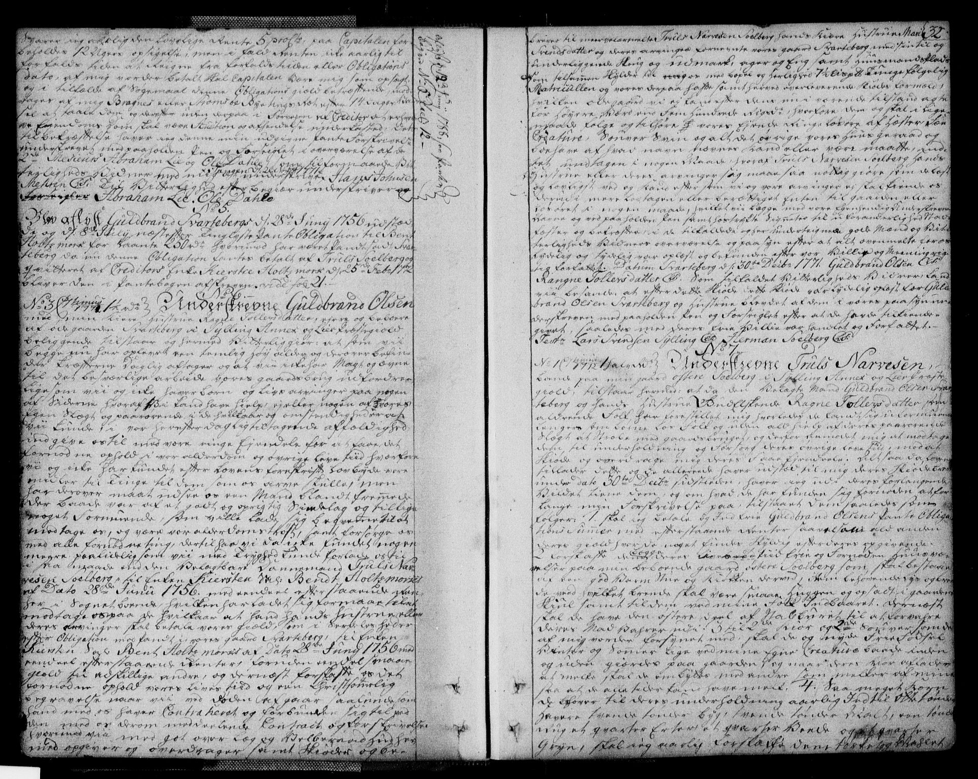Lier, Røyken og Hurum sorenskriveri, AV/SAKO-A-89/G/Ga/Gaa/L0004a: Pantebok nr. IVa, 1771-1779, s. 32