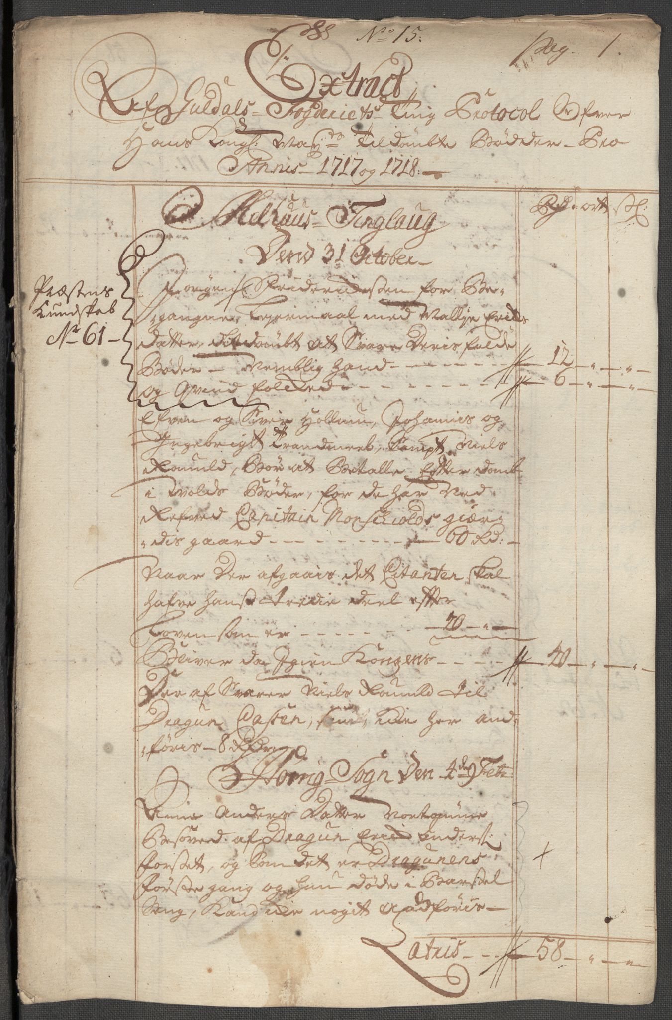 Rentekammeret inntil 1814, Reviderte regnskaper, Fogderegnskap, AV/RA-EA-4092/R60/L3972: Fogderegnskap Orkdal og Gauldal, 1718, s. 122