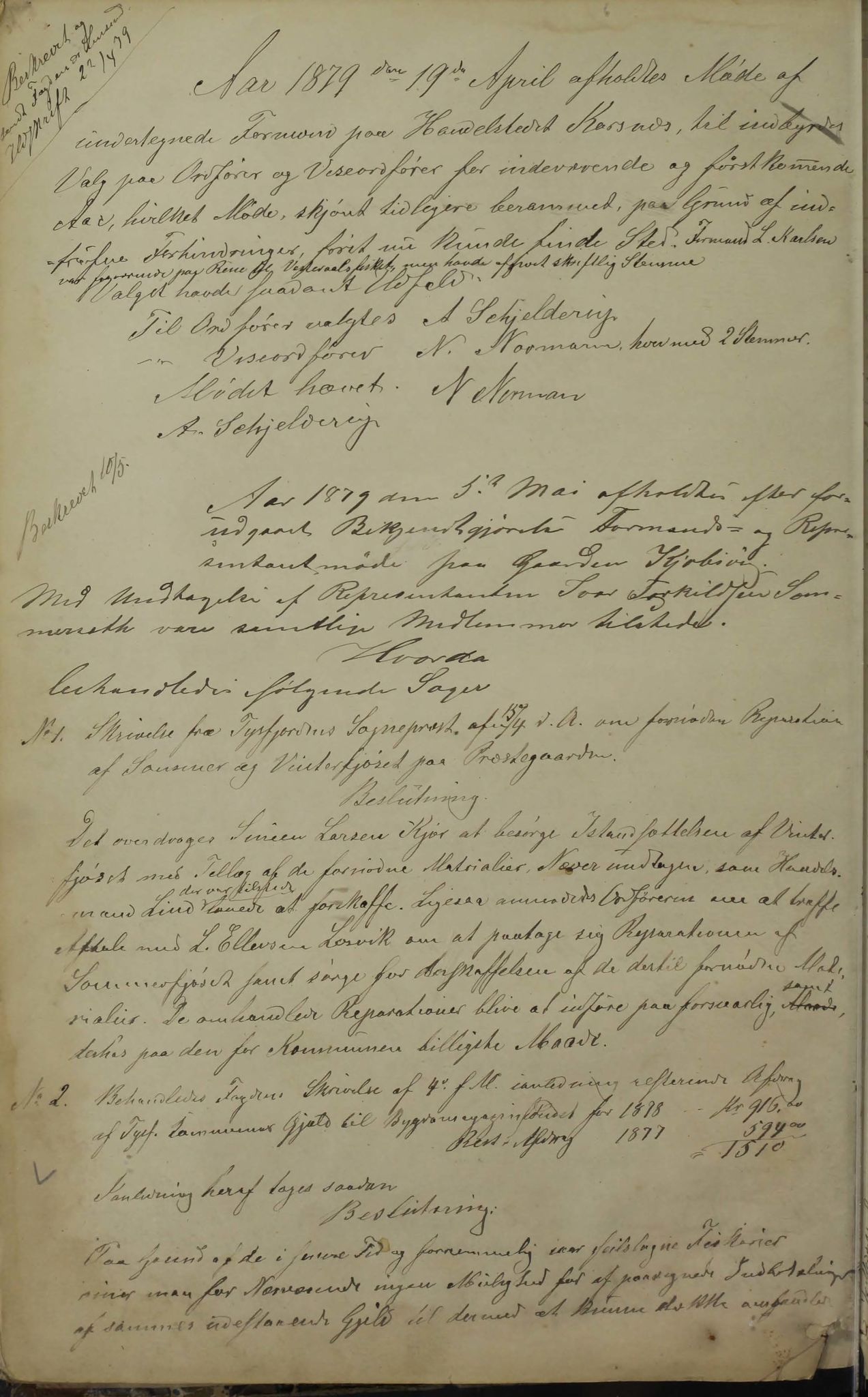 Tysfjord kommune. Formannskapet, AIN/K-18500.150/100/L0001: Forhandlingsprotokoll for Tysfjordens formandskab, 1869-1895, s. 56b