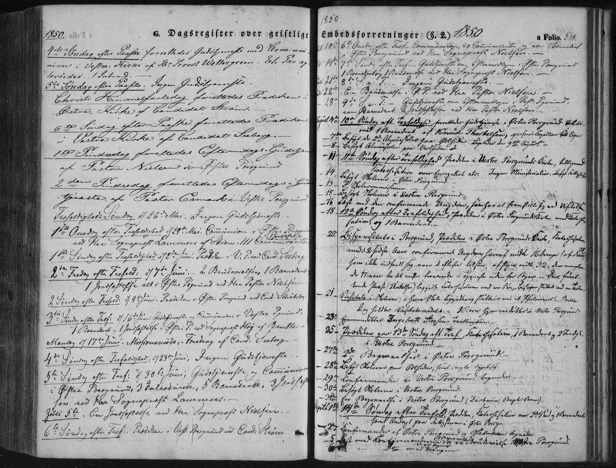 Porsgrunn kirkebøker , SAKO/A-104/F/Fa/L0006: Ministerialbok nr. 6, 1841-1857, s. 548