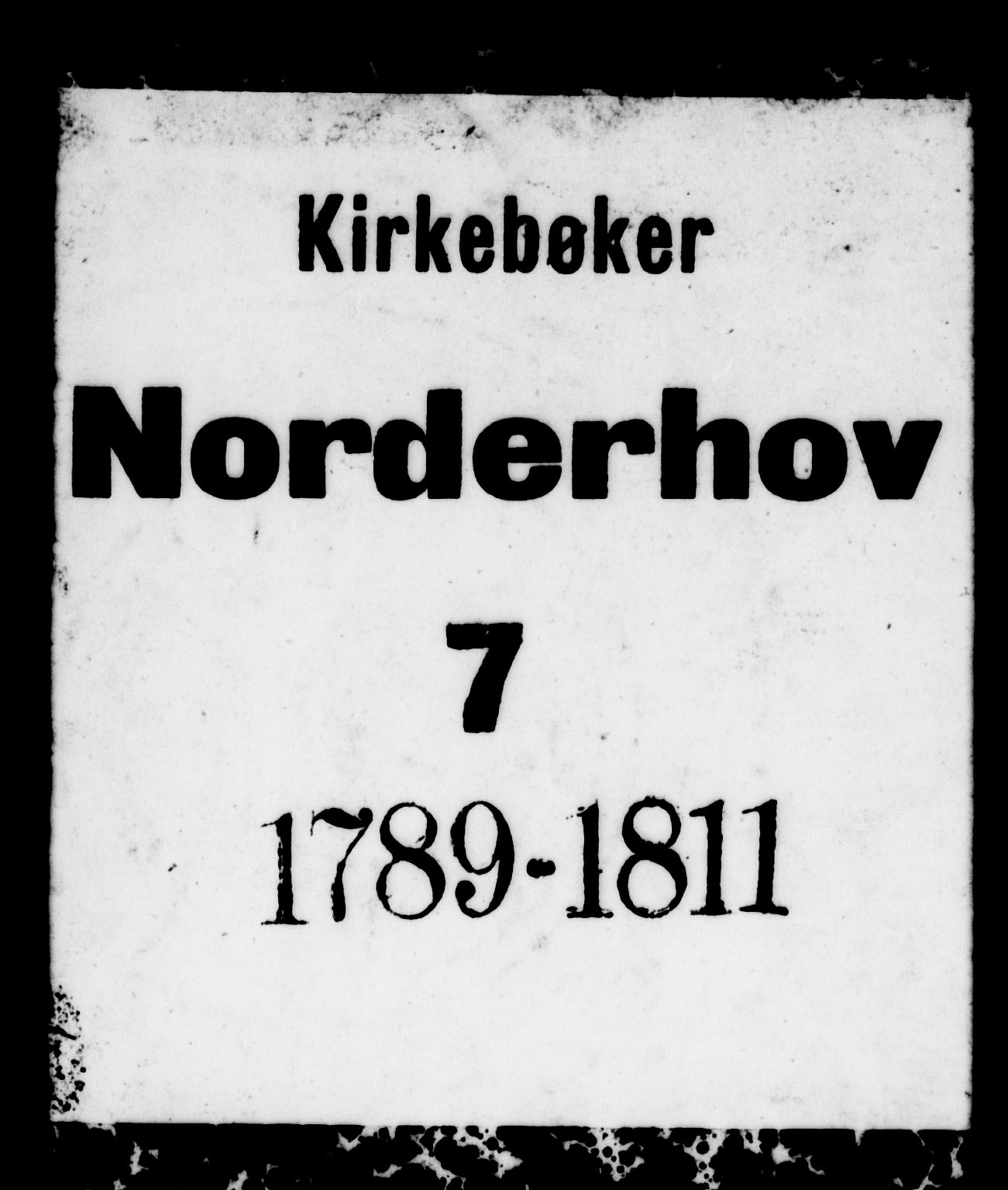 Norderhov kirkebøker, AV/SAKO-A-237/F/Fa/L0006: Ministerialbok nr. 6, 1789-1811