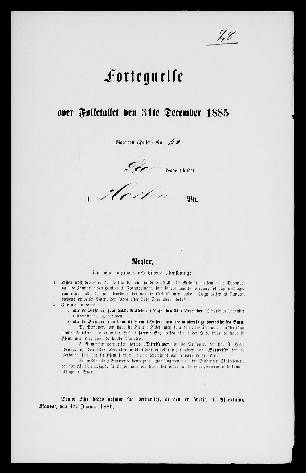 SAKO, Folketelling 1885 for 0703 Horten ladested, 1885, s. 156