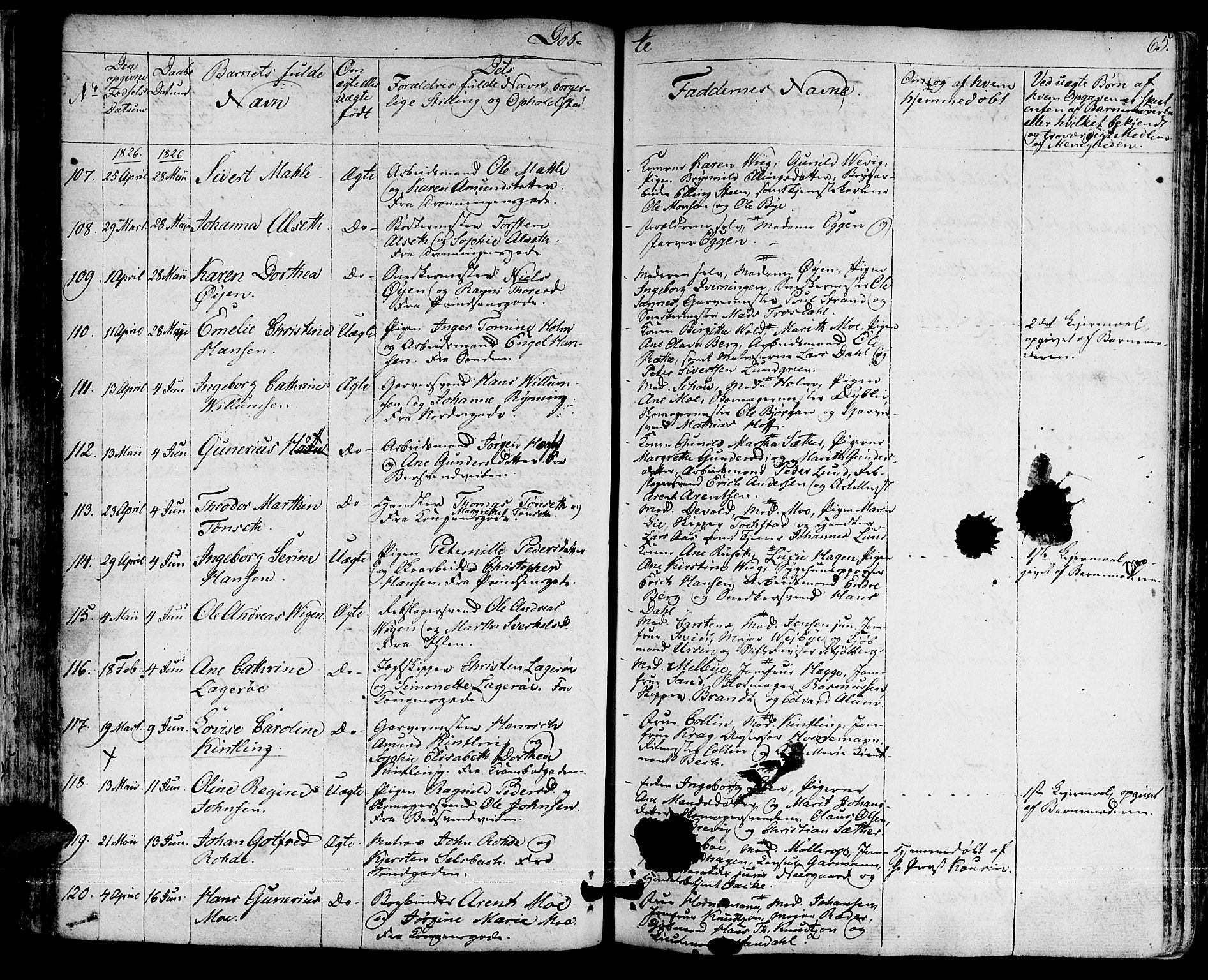 Ministerialprotokoller, klokkerbøker og fødselsregistre - Sør-Trøndelag, SAT/A-1456/601/L0045: Ministerialbok nr. 601A13, 1821-1831, s. 65