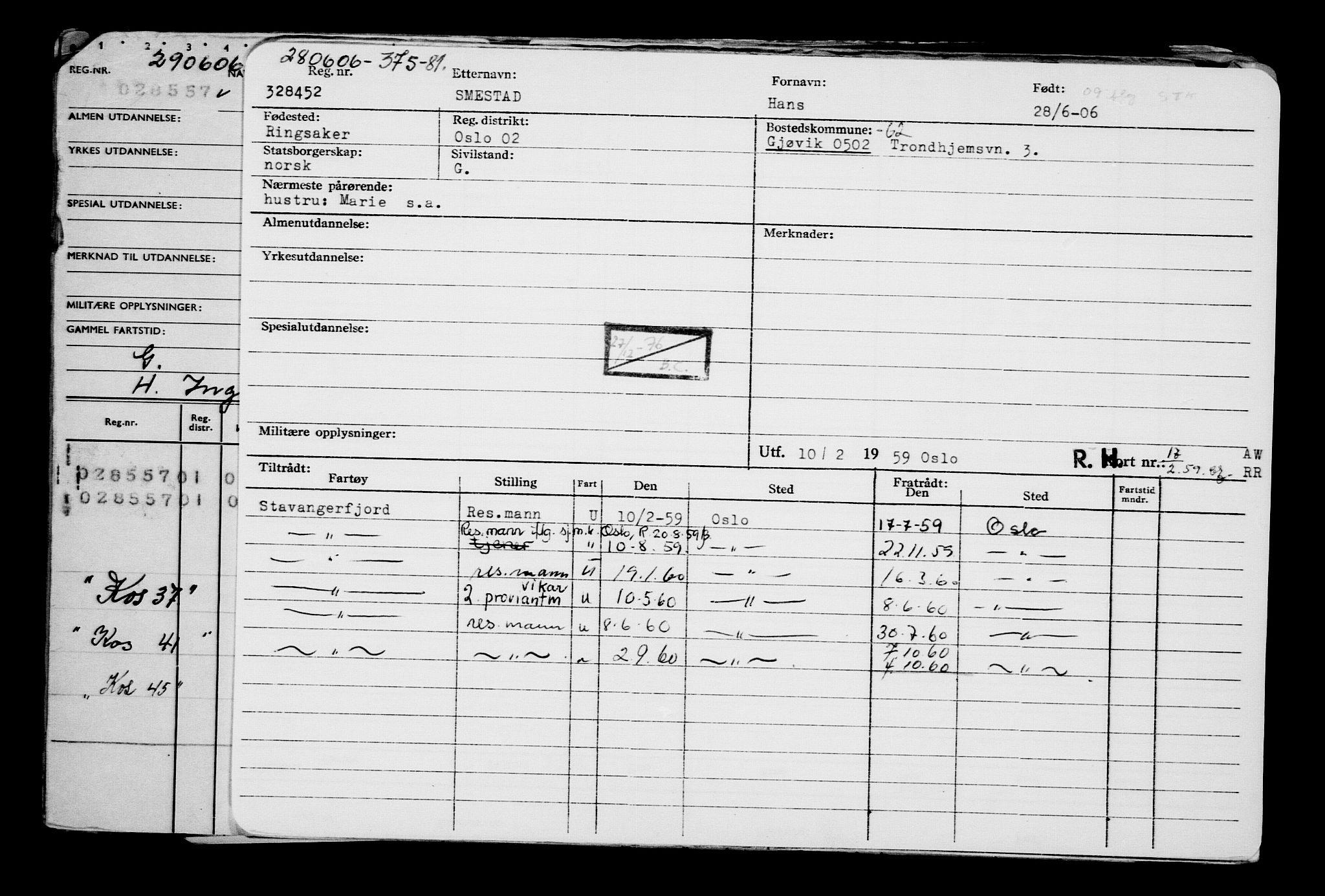 Direktoratet for sjømenn, AV/RA-S-3545/G/Gb/L0065: Hovedkort, 1906, s. 722