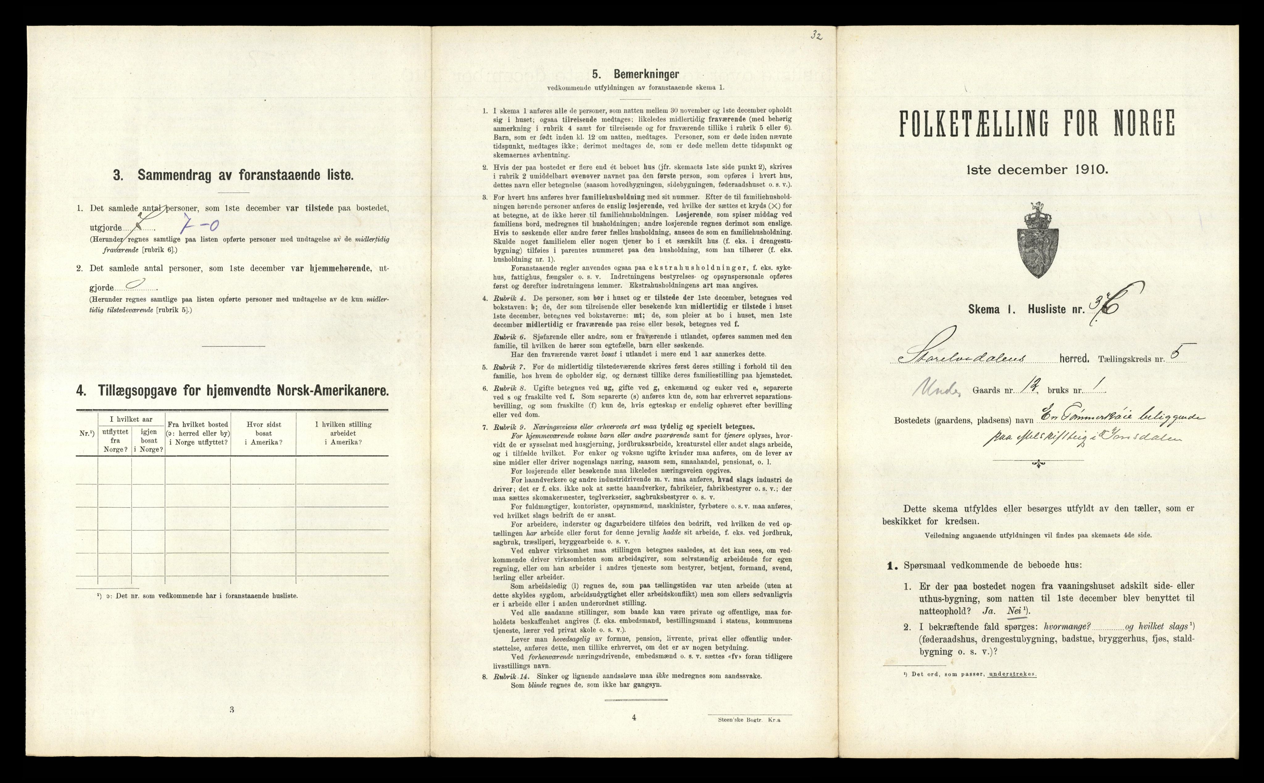 RA, Folketelling 1910 for 0430 Stor-Elvdal herred, 1910, s. 557