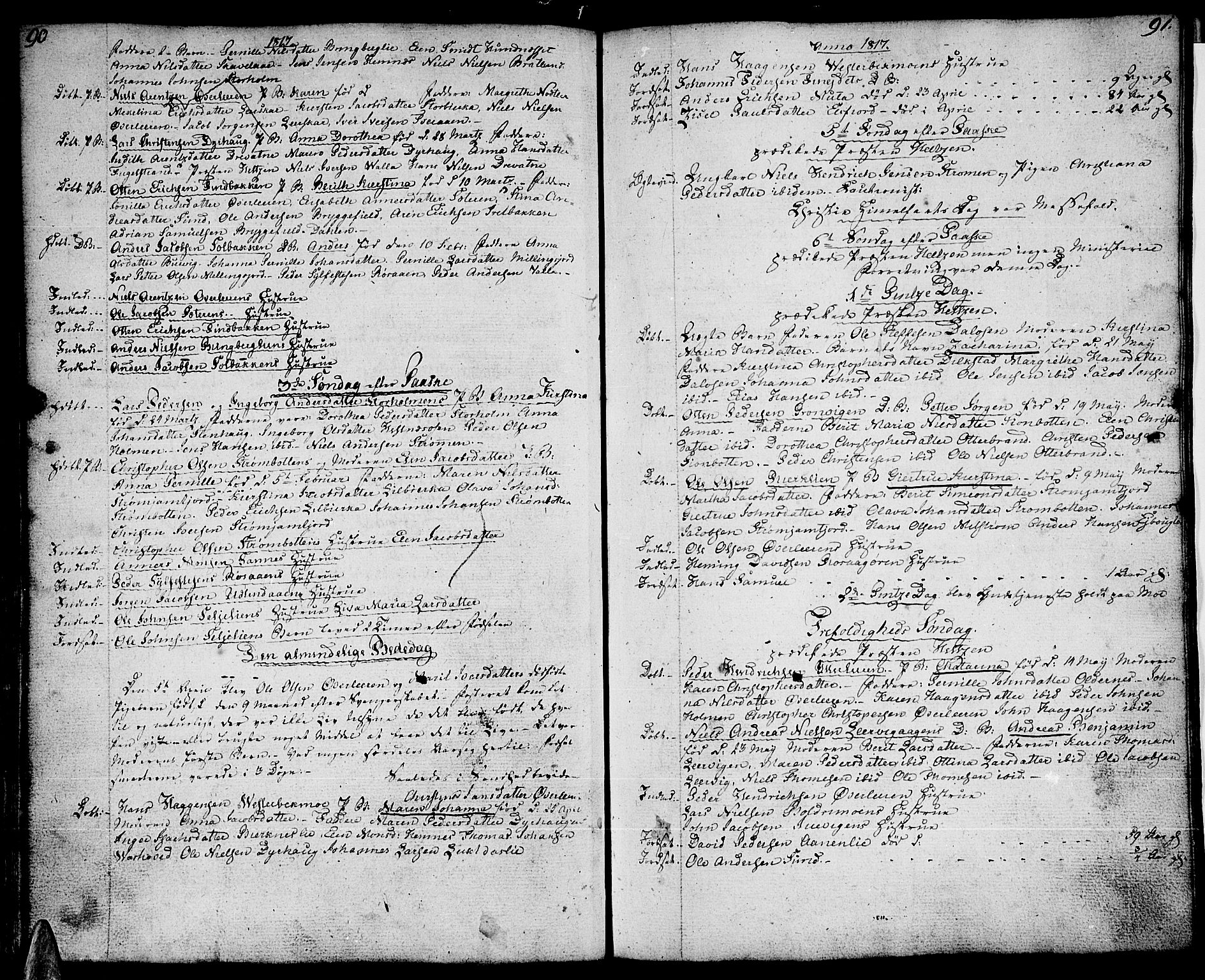 Ministerialprotokoller, klokkerbøker og fødselsregistre - Nordland, AV/SAT-A-1459/825/L0351: Ministerialbok nr. 825A06 /1, 1807-1831, s. 90-91