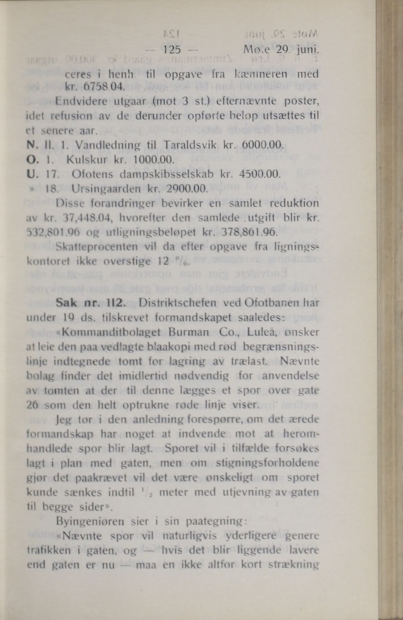 Narvik kommune. Formannskap , AIN/K-18050.150/A/Ab/L0006: Møtebok, 1916