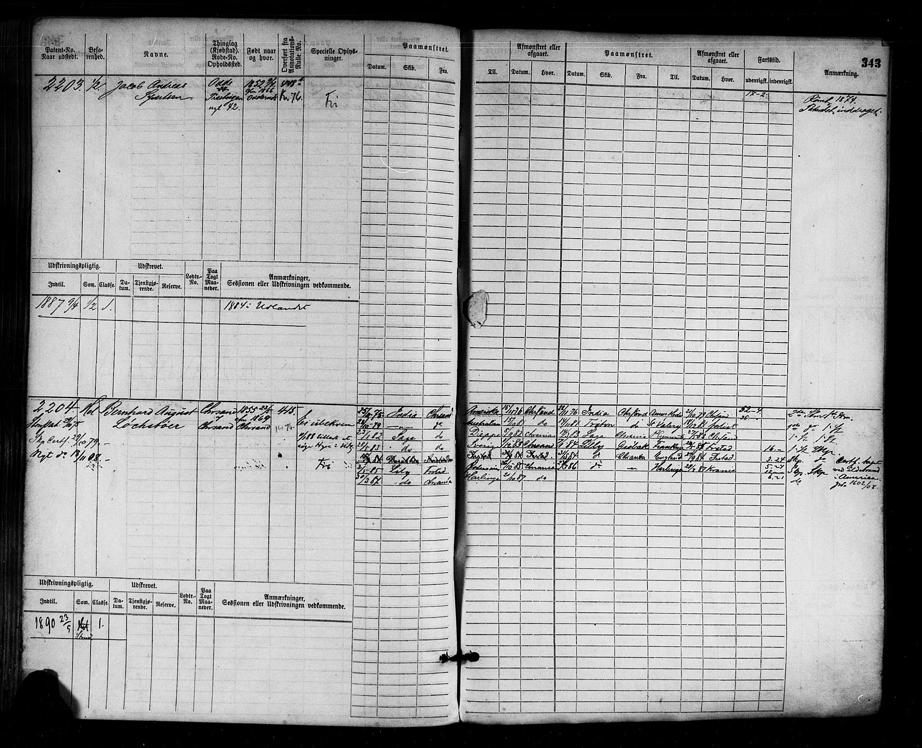 Kristiansand mønstringskrets, AV/SAK-2031-0015/F/Fb/L0005: Hovedrulle nr 1521-2283, I-12, 1868-1915, s. 362