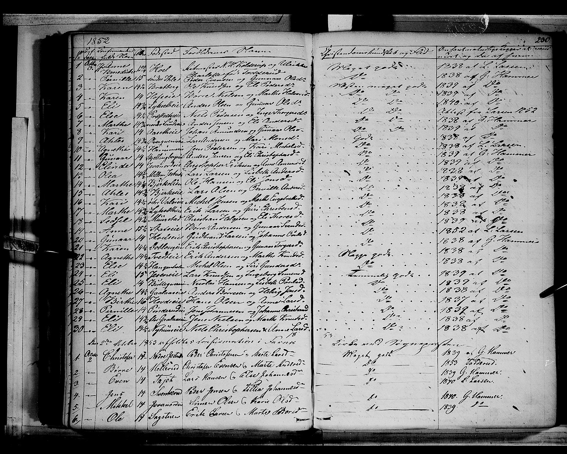 Vang prestekontor, Hedmark, AV/SAH-PREST-008/H/Ha/Haa/L0010: Ministerialbok nr. 10, 1841-1855, s. 230
