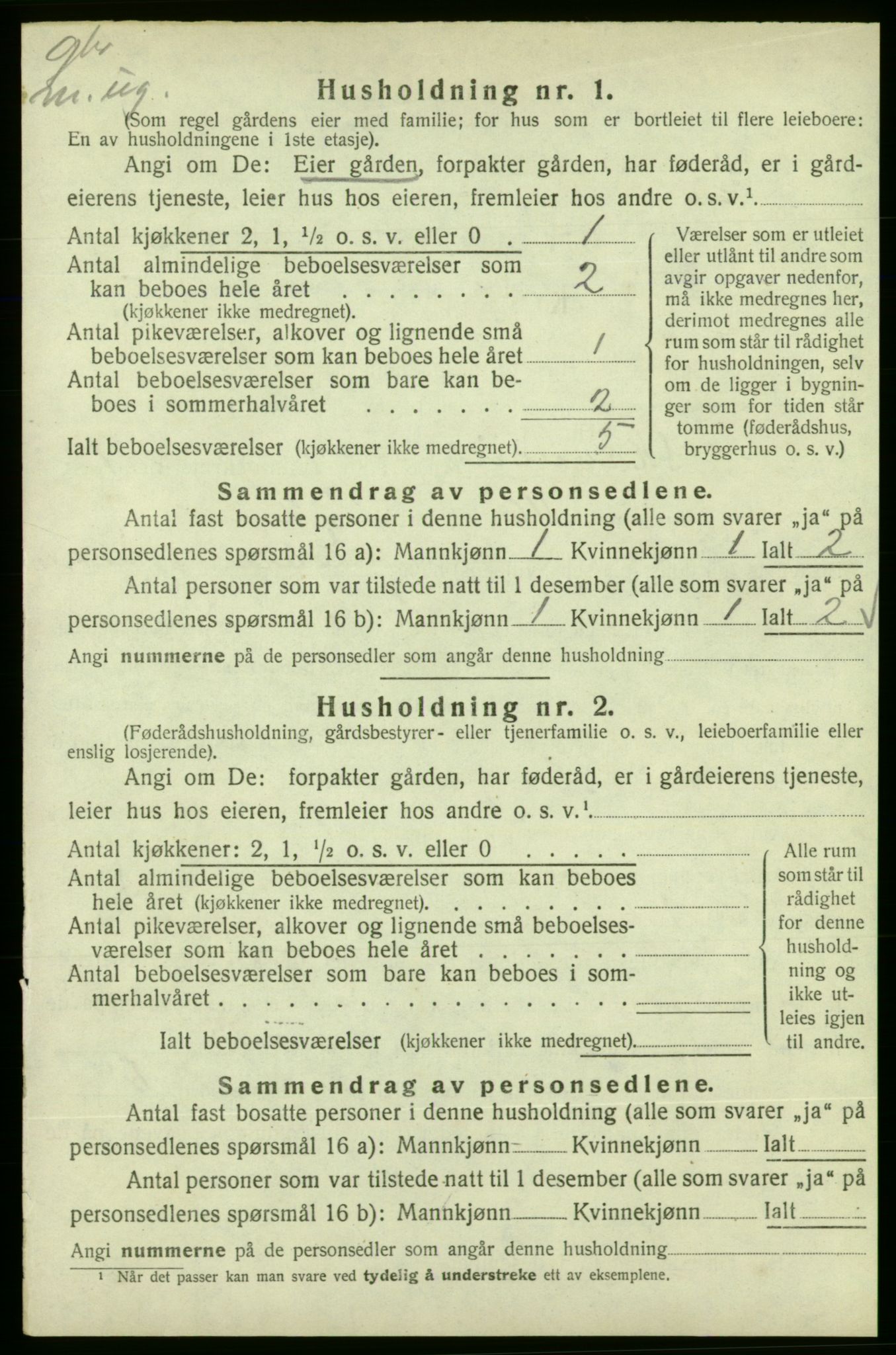 SAB, Folketelling 1920 for 1212 Skånevik herred, 1920, s. 170