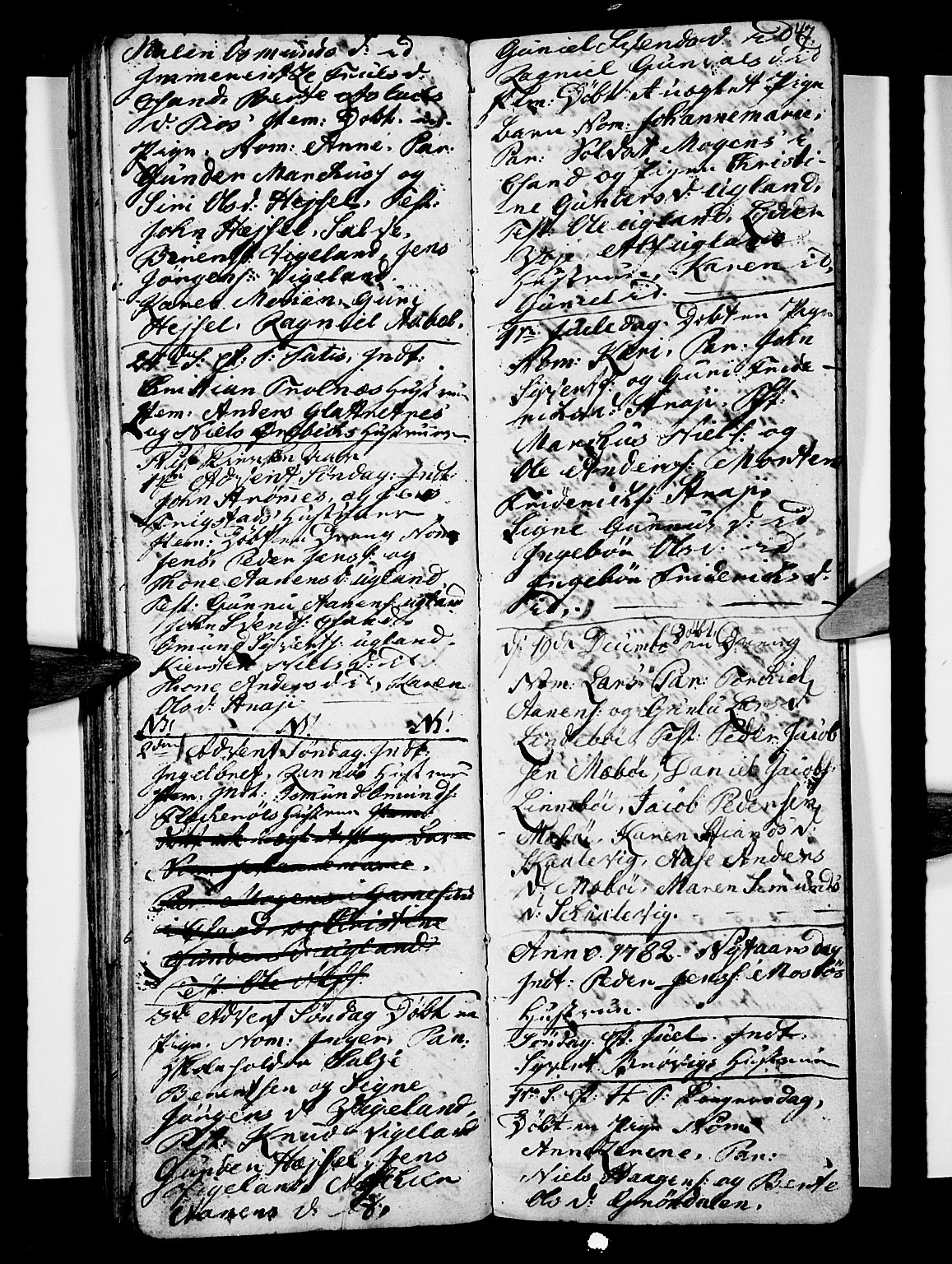 Oddernes sokneprestkontor, SAK/1111-0033/F/Fb/Fba/L0001: Klokkerbok nr. B 1, 1775-1786, s. 47