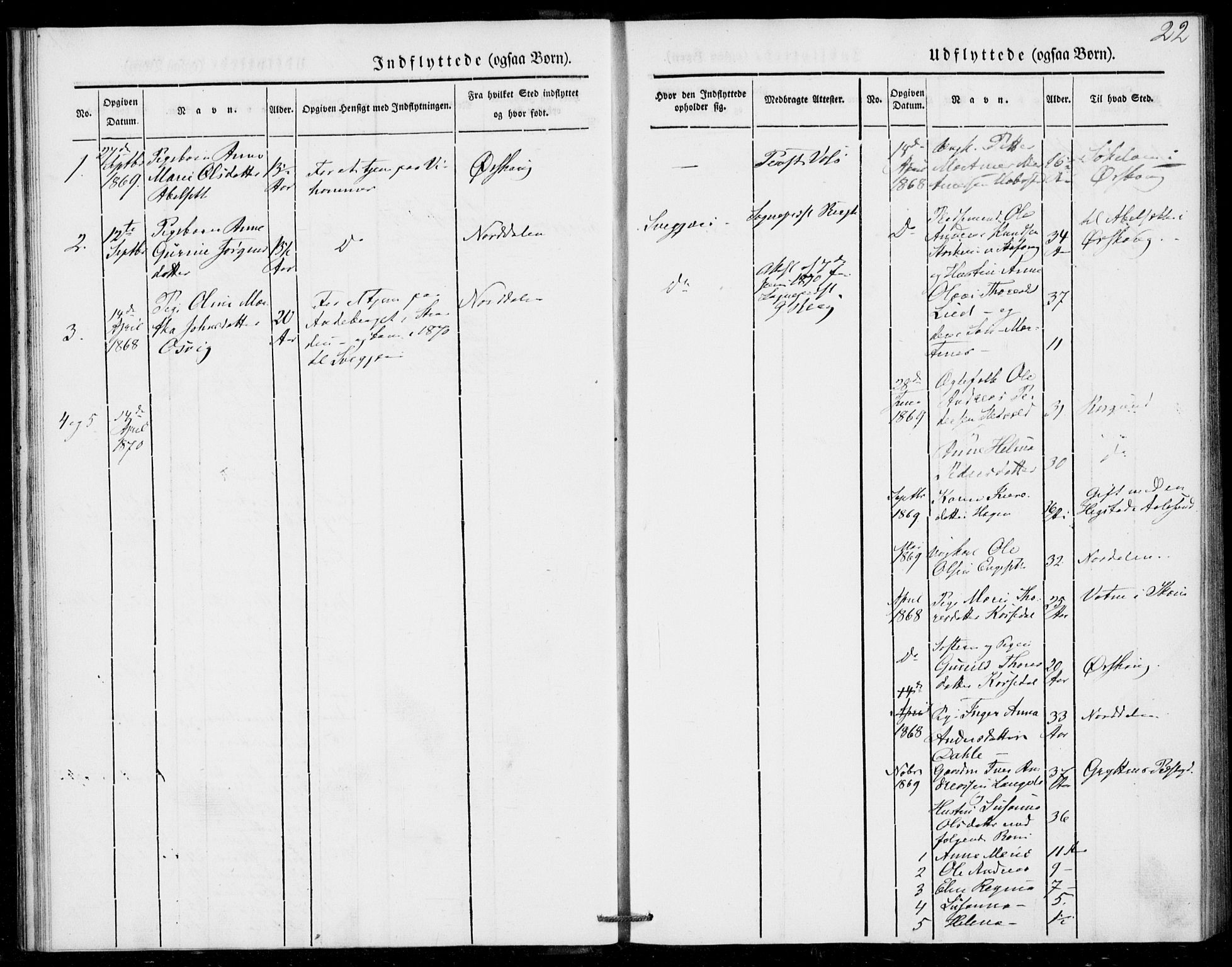 Ministerialprotokoller, klokkerbøker og fødselsregistre - Møre og Romsdal, SAT/A-1454/520/L0279: Ministerialbok nr. 520A08, 1844-1881, s. 22