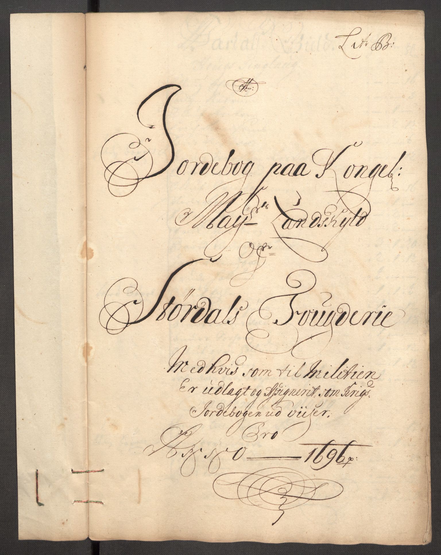 Rentekammeret inntil 1814, Reviderte regnskaper, Fogderegnskap, RA/EA-4092/R62/L4188: Fogderegnskap Stjørdal og Verdal, 1696, s. 53