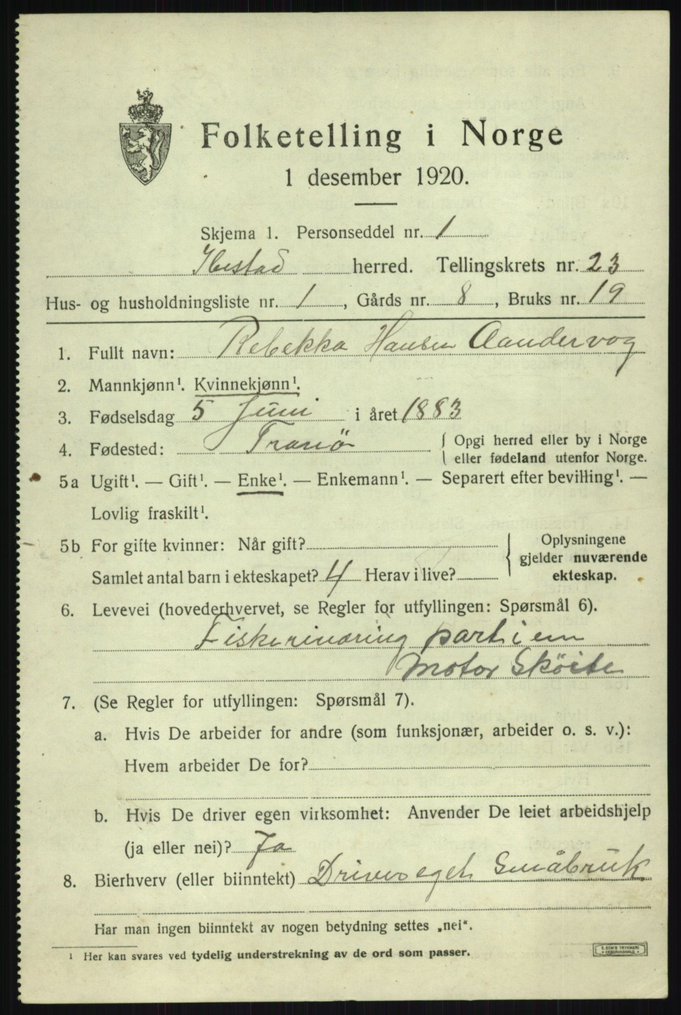 SATØ, Folketelling 1920 for 1917 Ibestad herred, 1920, s. 12566