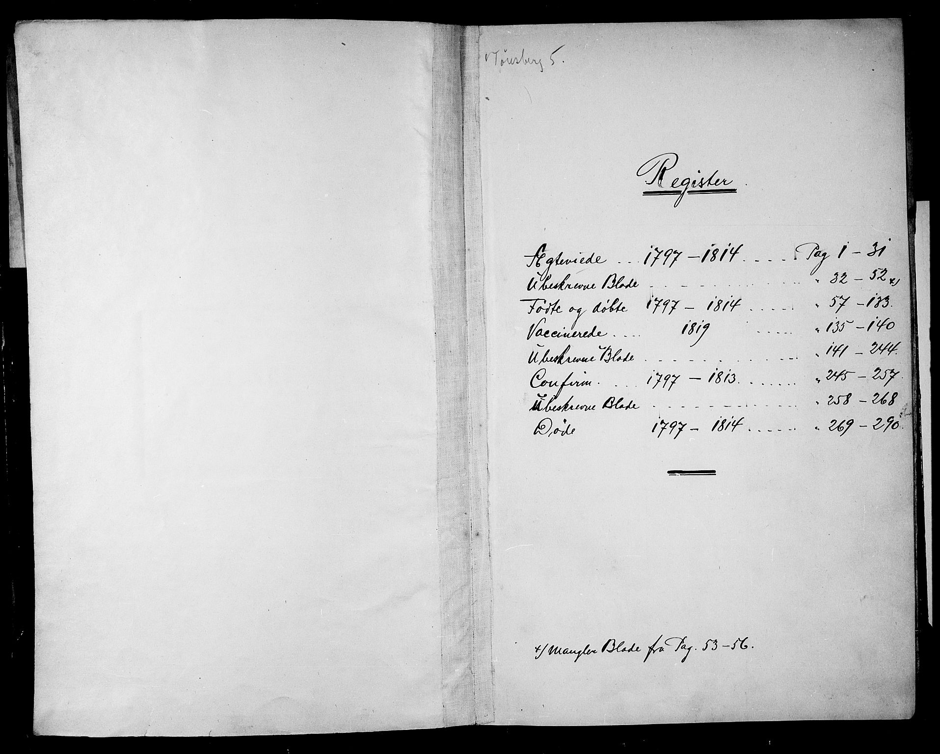 Tønsberg kirkebøker, SAKO/A-330/F/Fa/L0003: Ministerialbok nr. I 3, 1797-1814
