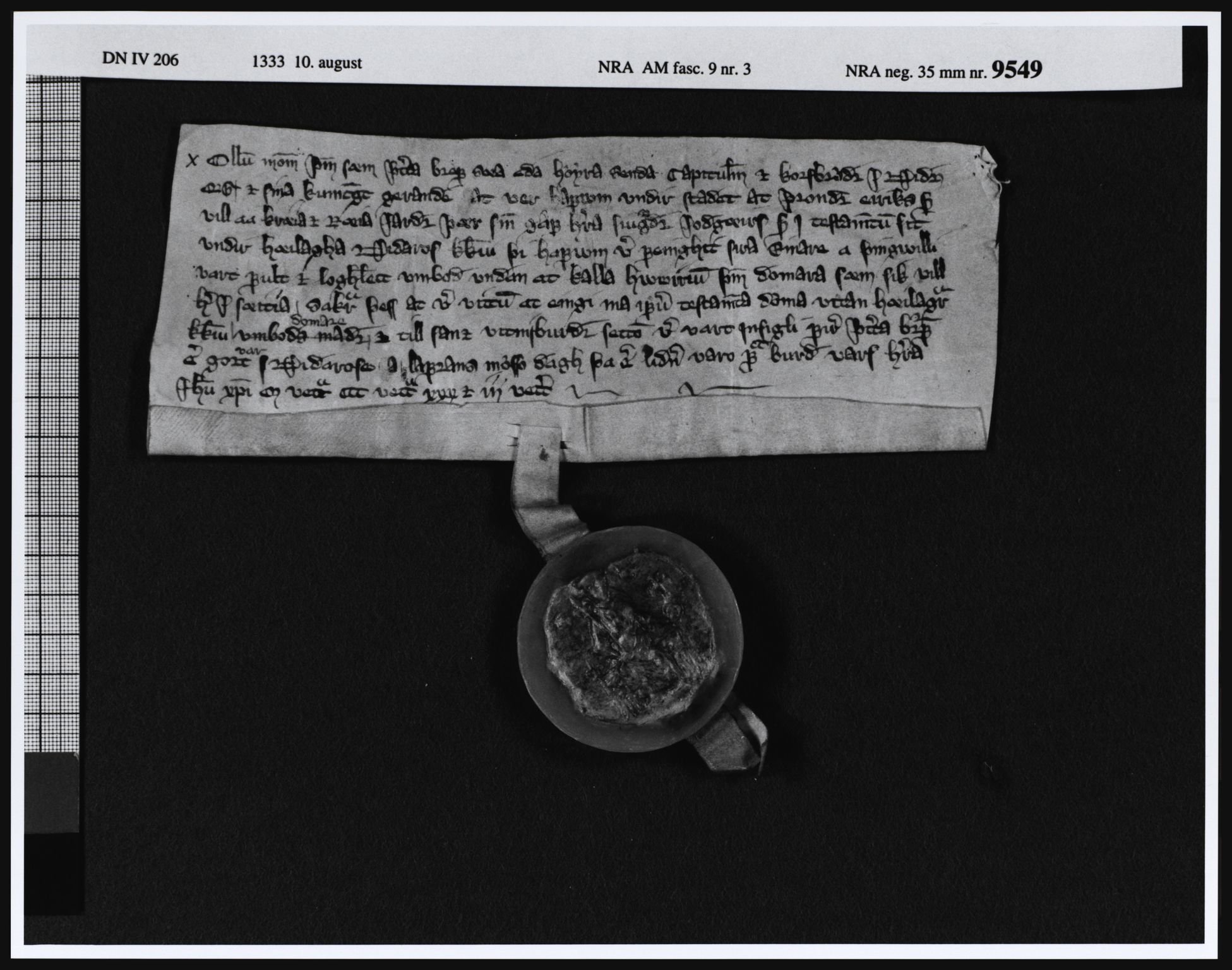 Riksarkivets diplomsamling, AV/RA-EA-5965/F05/L0029: NRA AM fasc. 8 nr. 8 - fasc. 9 nr. 3, 1327-1333, s. 29