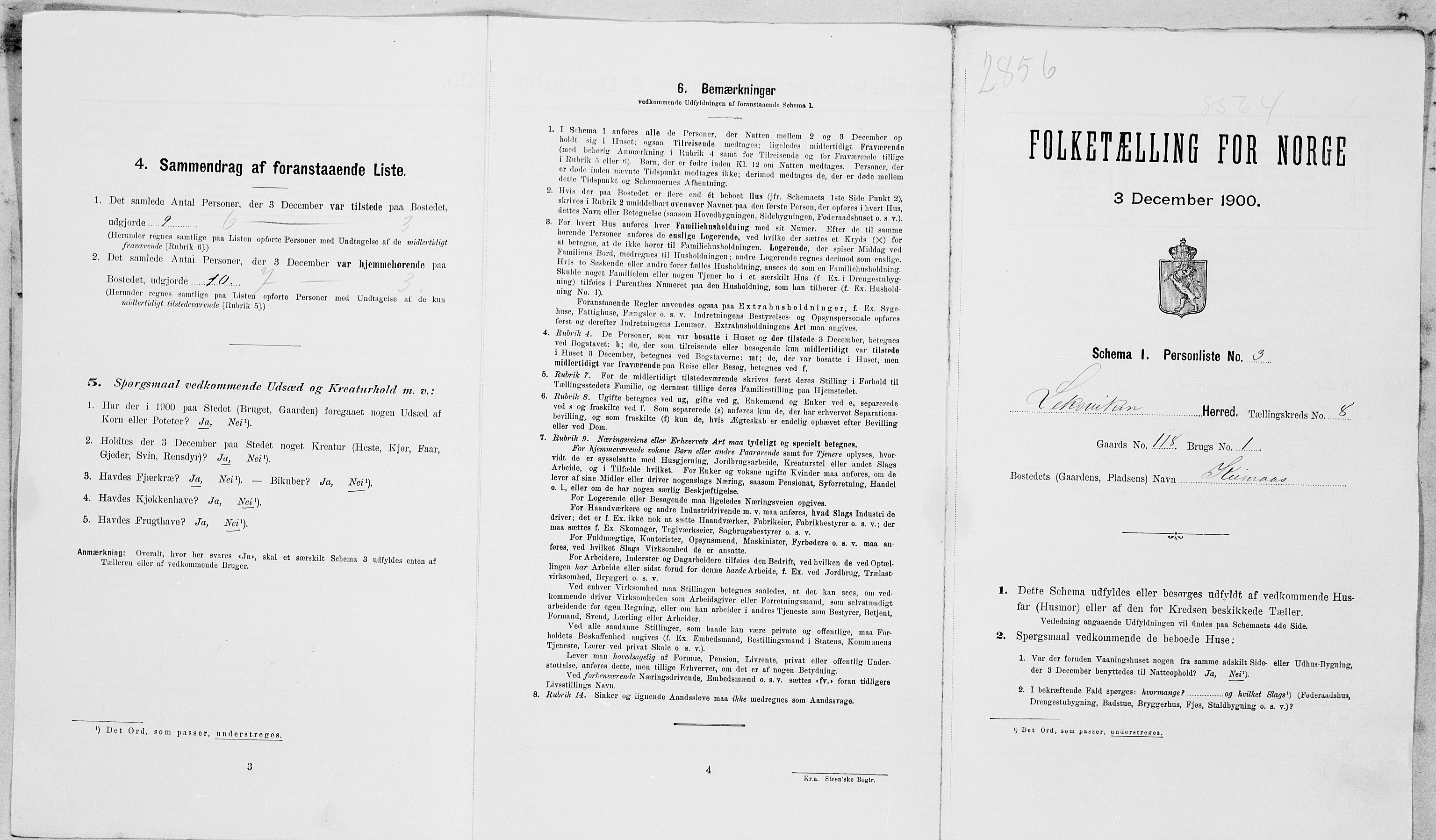 SAT, Folketelling 1900 for 1718 Leksvik herred, 1900, s. 66