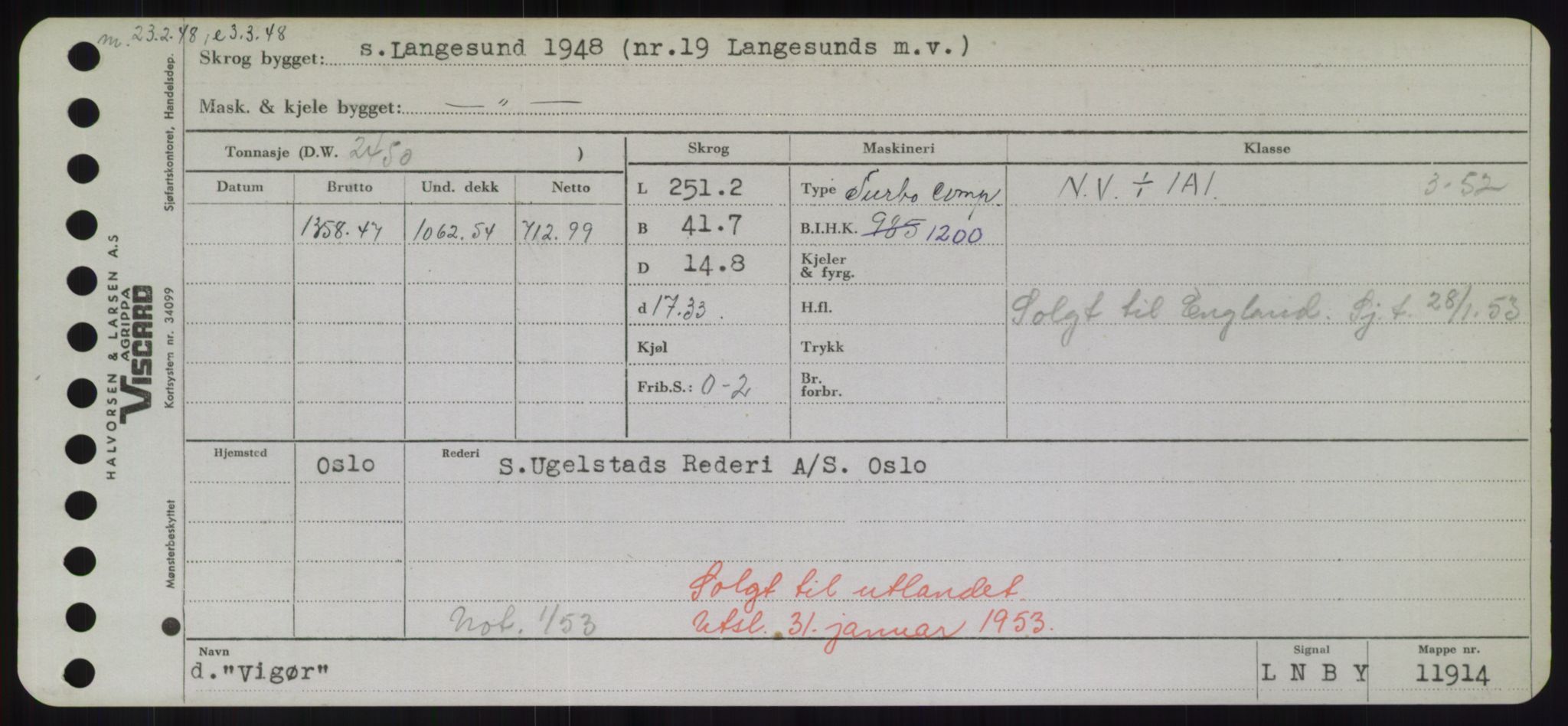 Sjøfartsdirektoratet med forløpere, Skipsmålingen, RA/S-1627/H/Hd/L0041: Fartøy, Vi-Ås, s. 89