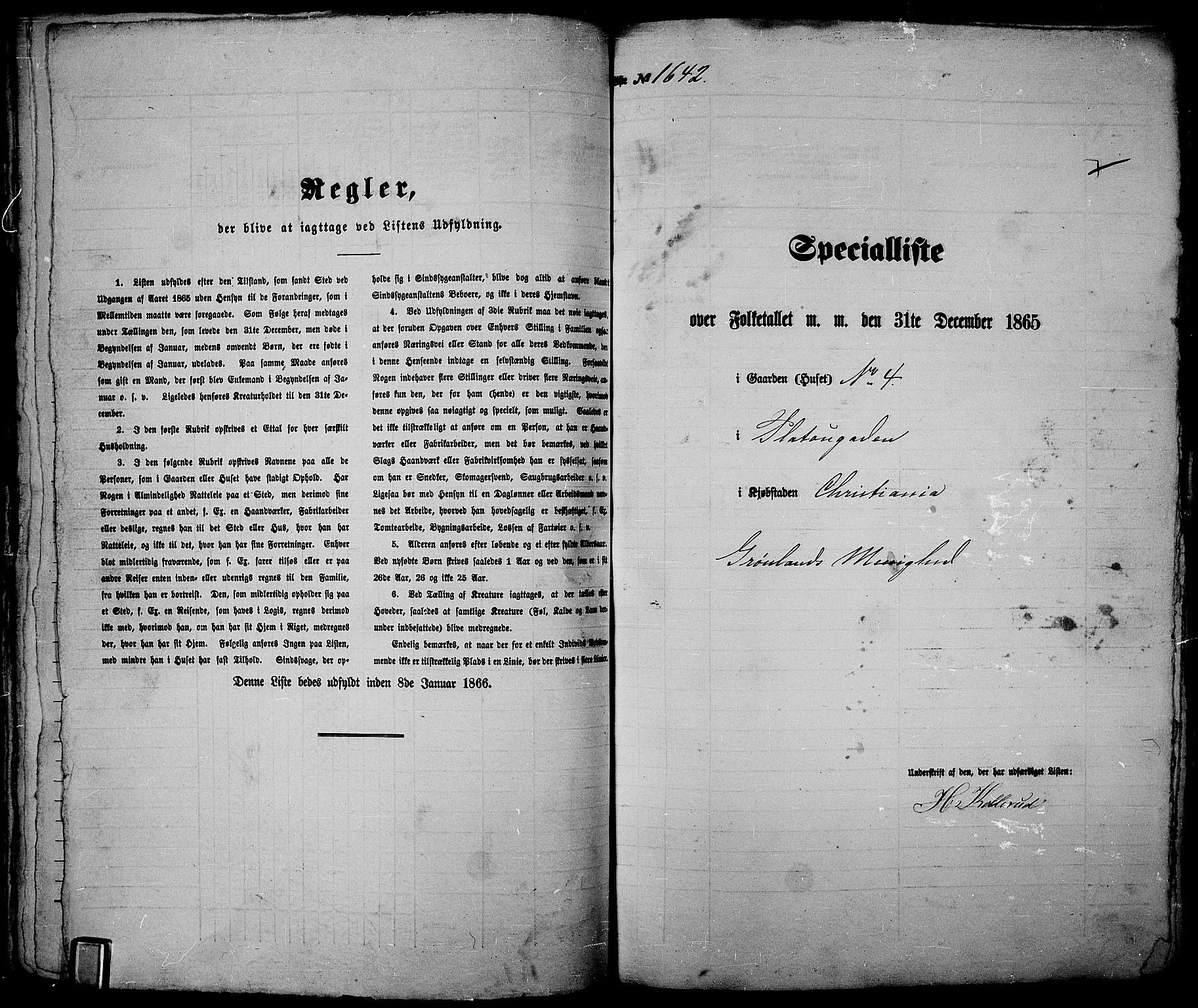 RA, Folketelling 1865 for 0301 Kristiania kjøpstad, 1865, s. 3723