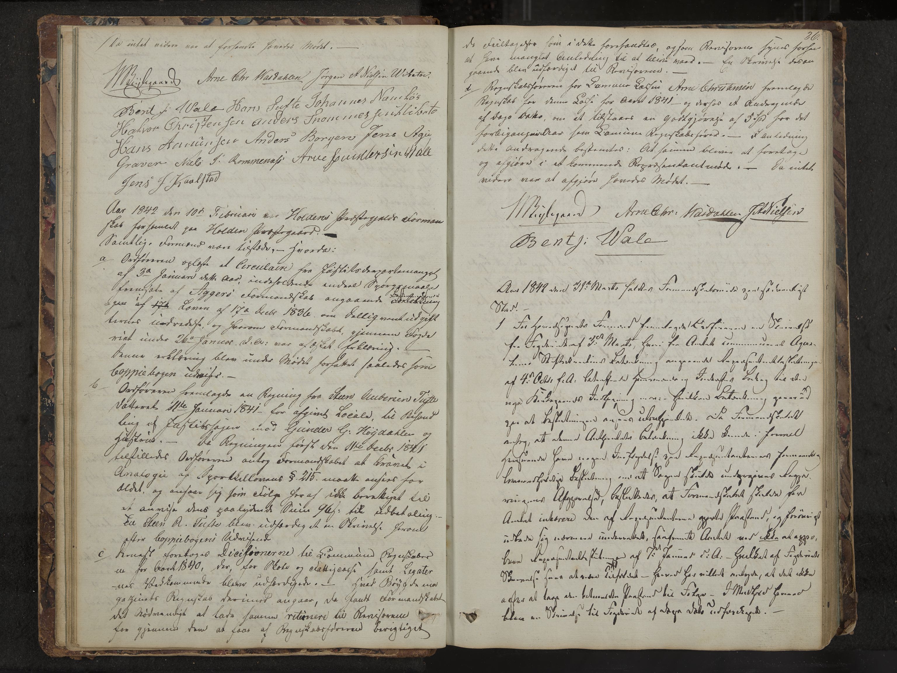 Holla formannskap og sentraladministrasjon, IKAK/0819021-1/A/L0001: Møtebok, 1837-1864, s. 26
