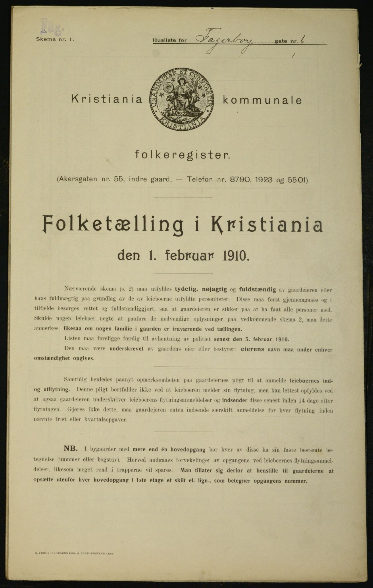 OBA, Kommunal folketelling 1.2.1910 for Kristiania, 1910, s. 21557