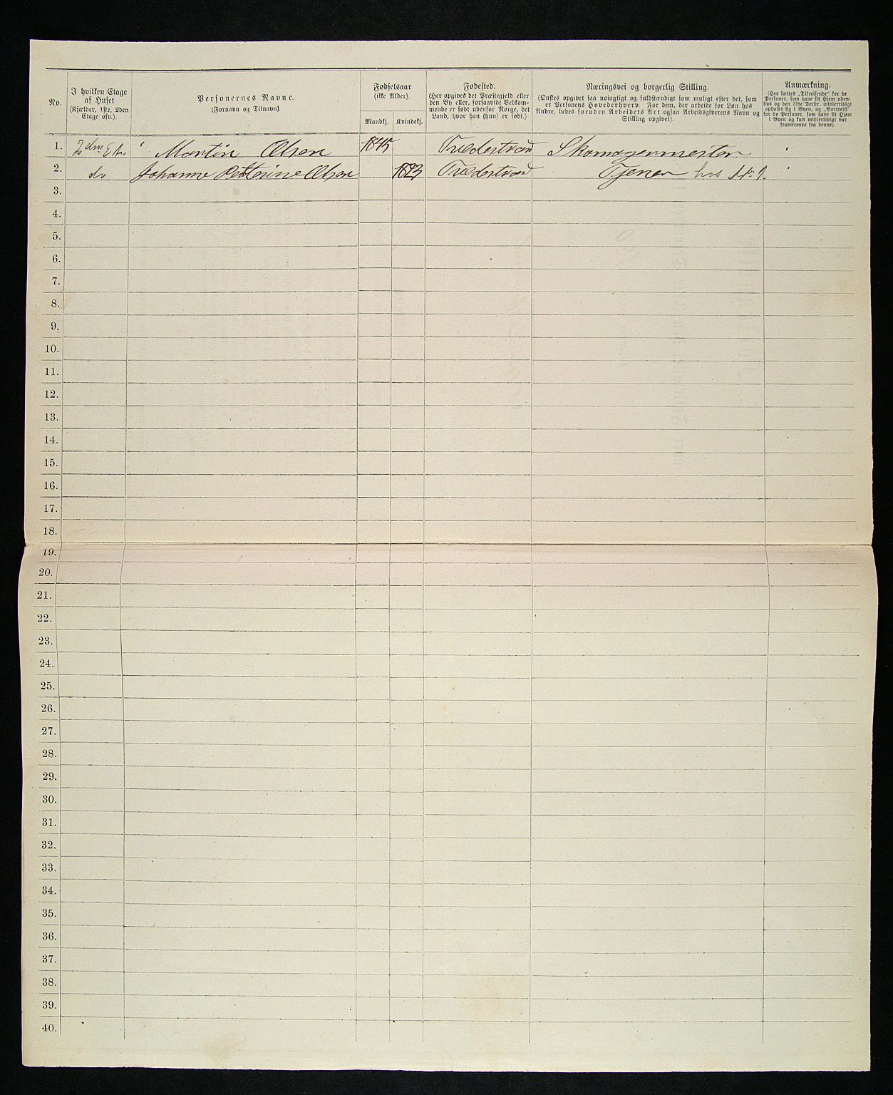 SAK, Folketelling 1885 for 0902 Tvedestrand ladested, 1885, s. 137