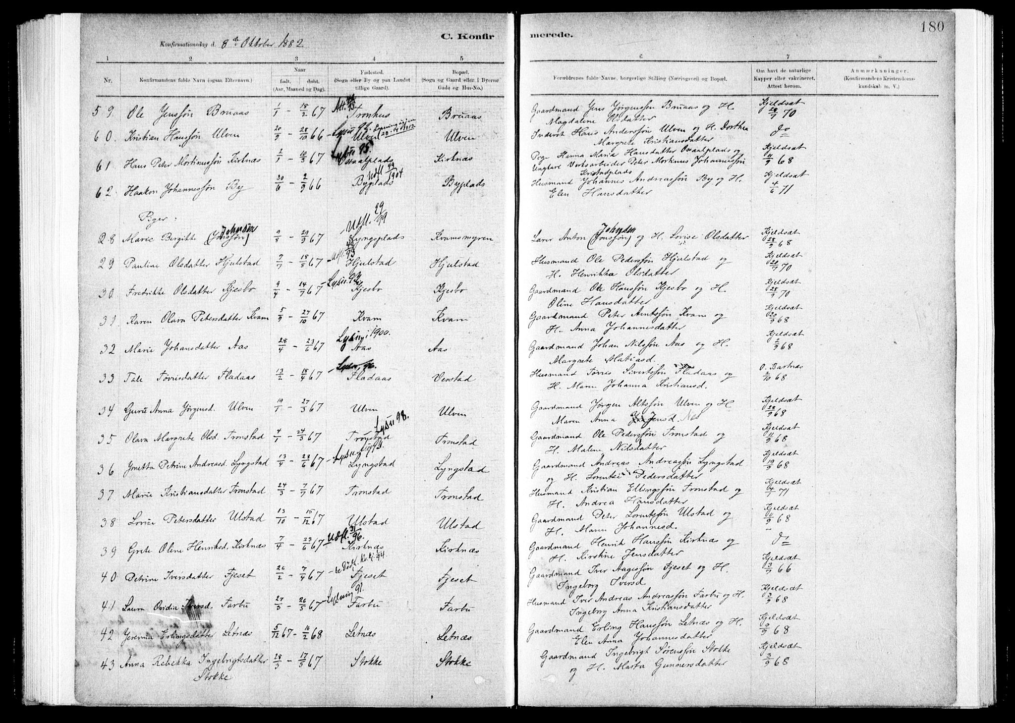 Ministerialprotokoller, klokkerbøker og fødselsregistre - Nord-Trøndelag, SAT/A-1458/730/L0285: Ministerialbok nr. 730A10, 1879-1914, s. 180