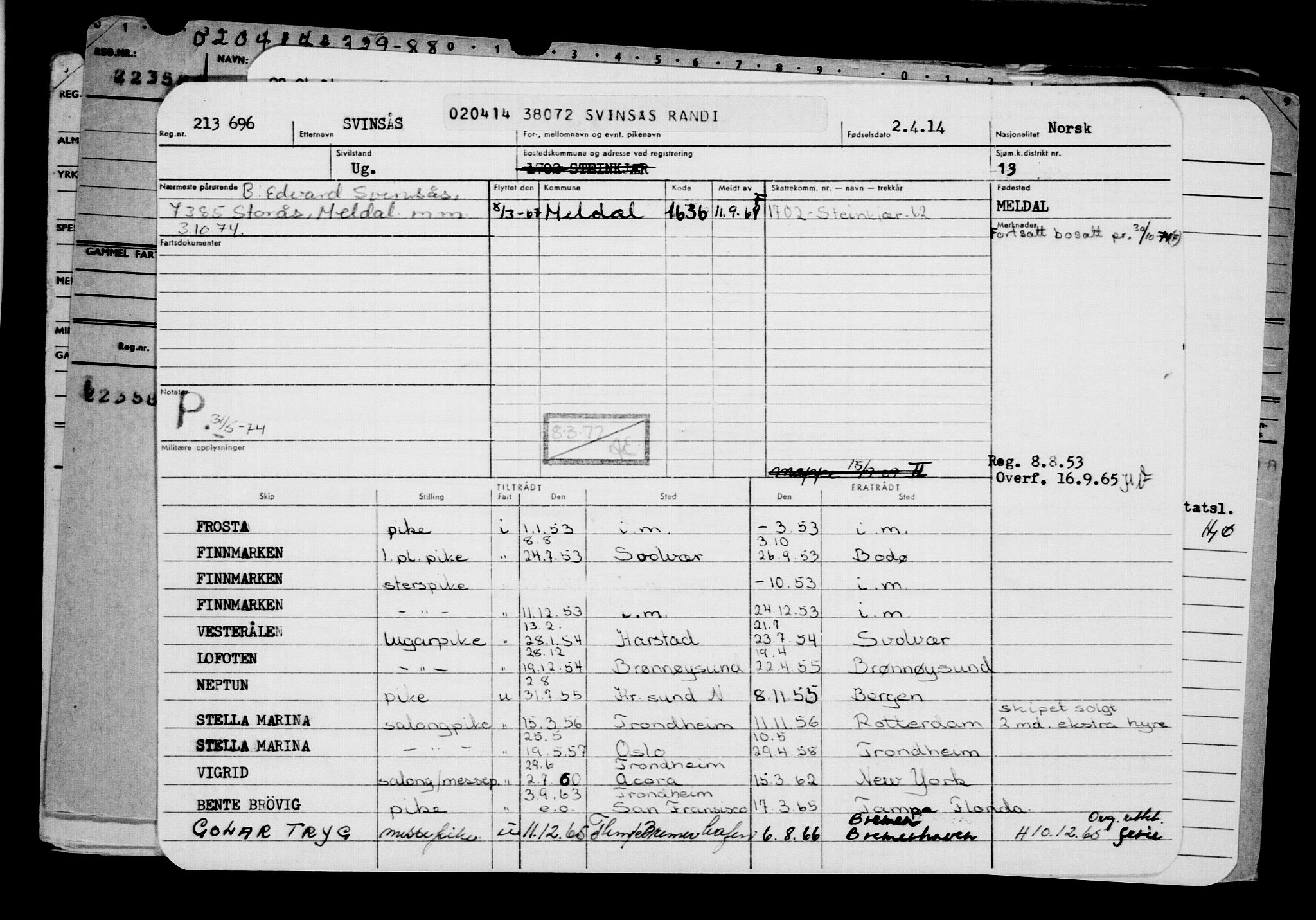 Direktoratet for sjømenn, AV/RA-S-3545/G/Gb/L0119: Hovedkort, 1914, s. 657