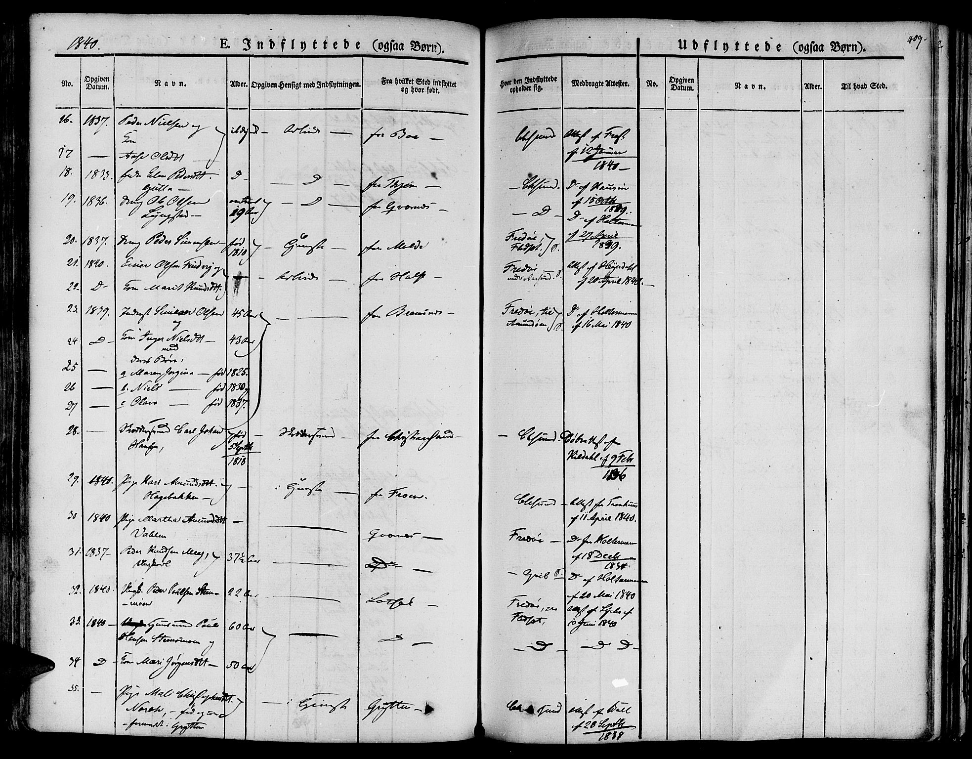 Ministerialprotokoller, klokkerbøker og fødselsregistre - Møre og Romsdal, AV/SAT-A-1454/572/L0843: Ministerialbok nr. 572A06, 1832-1842, s. 409