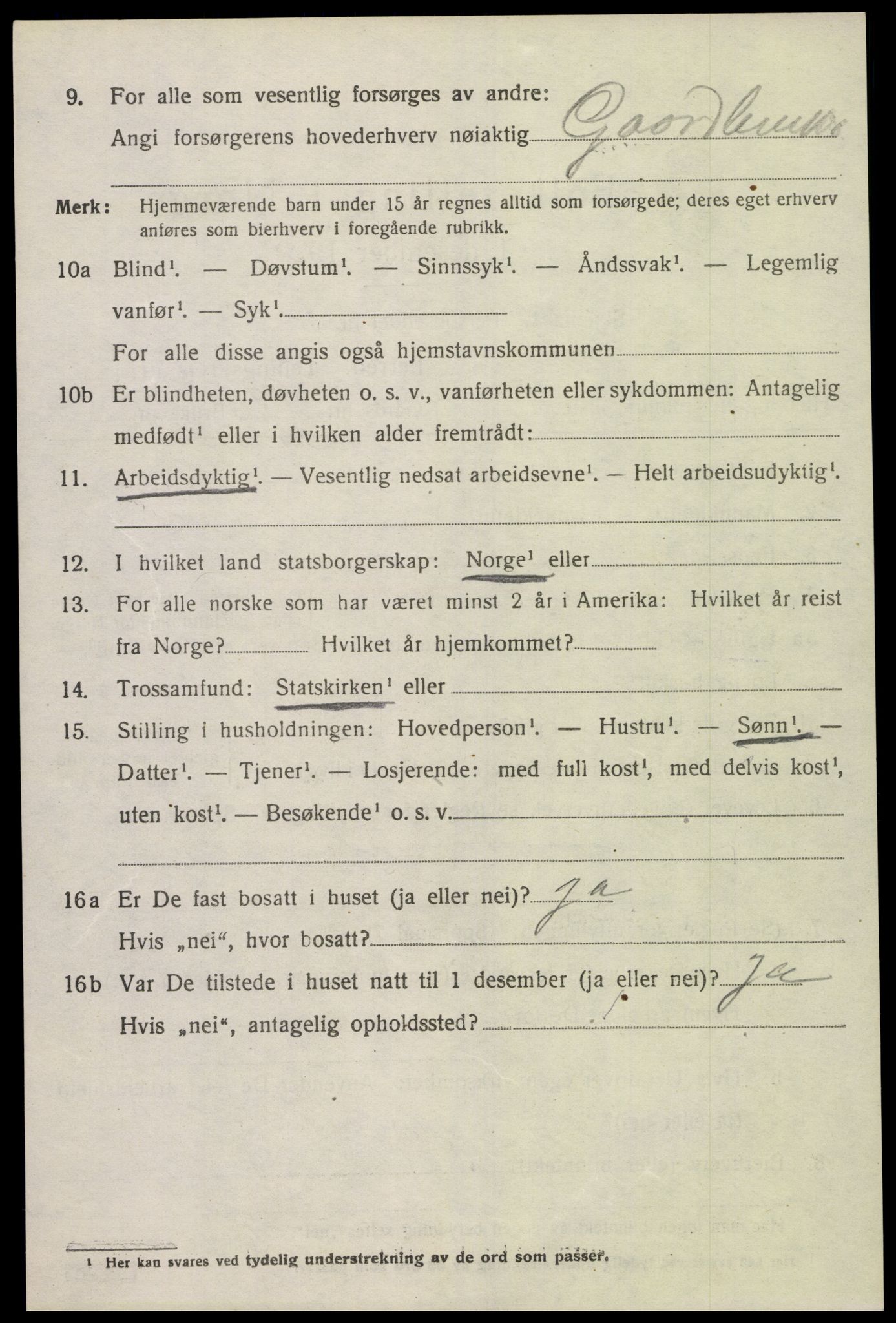 SAK, Folketelling 1920 for 1028 Vigmostad herred, 1920, s. 1224