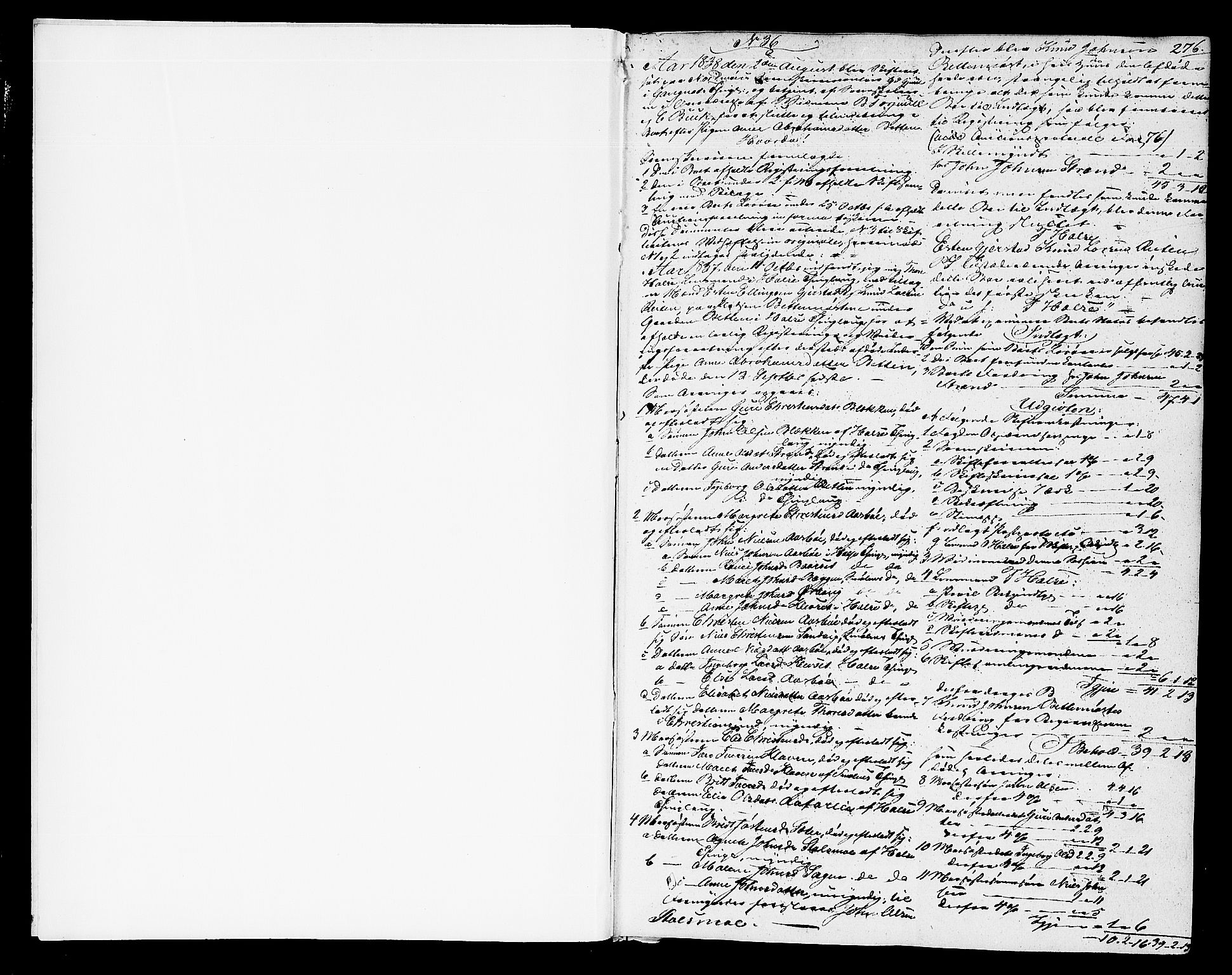 Nordmøre sorenskriveri, AV/SAT-A-4132/1/3/3A/L0030: Skifteprotokoll nr. 27b, 1838-1841, s. 275b-276a