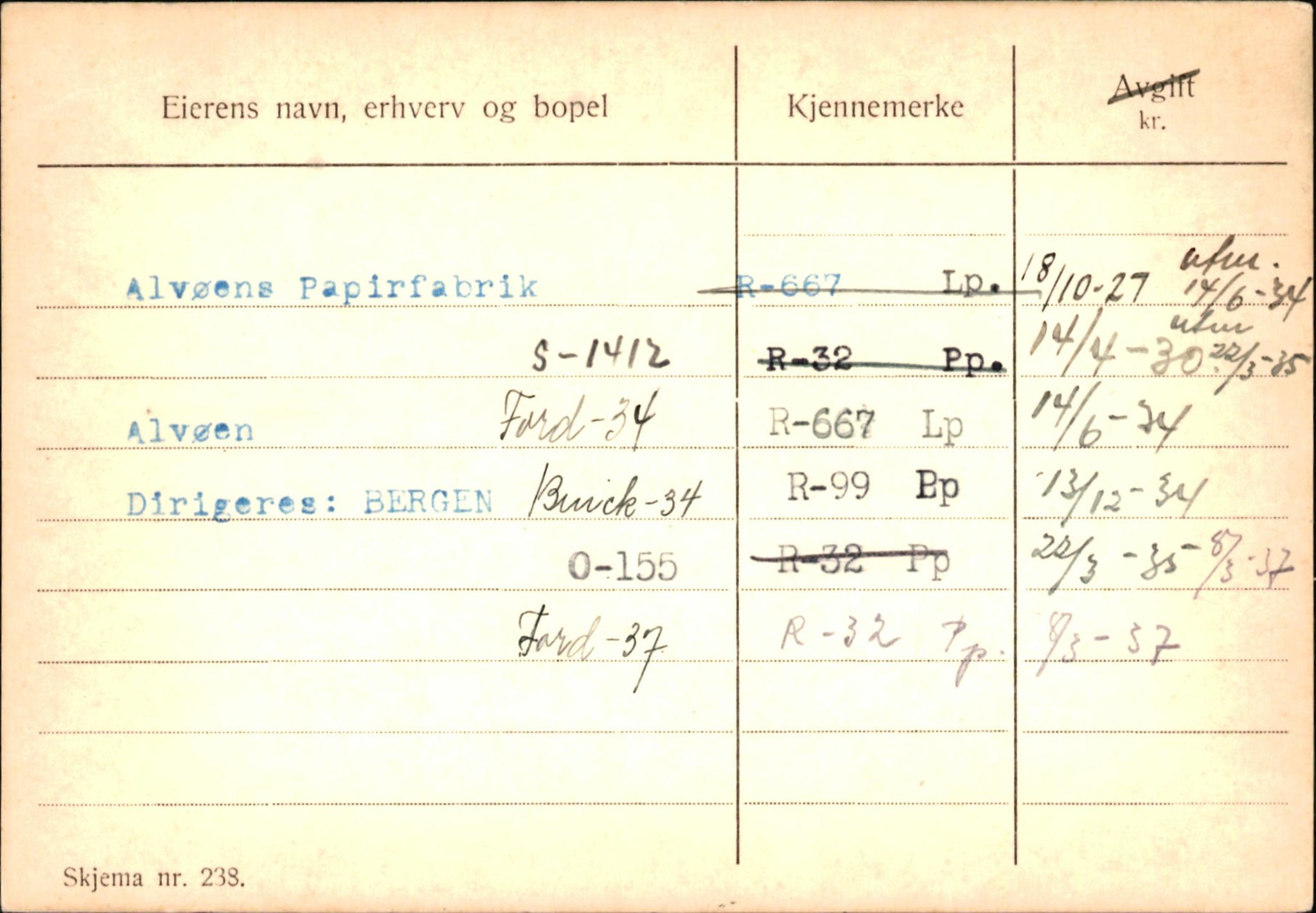 Statens vegvesen, Hordaland vegkontor, AV/SAB-A-5201/2/Ha/L0001: R-eierkort A, 1920-1971, s. 716