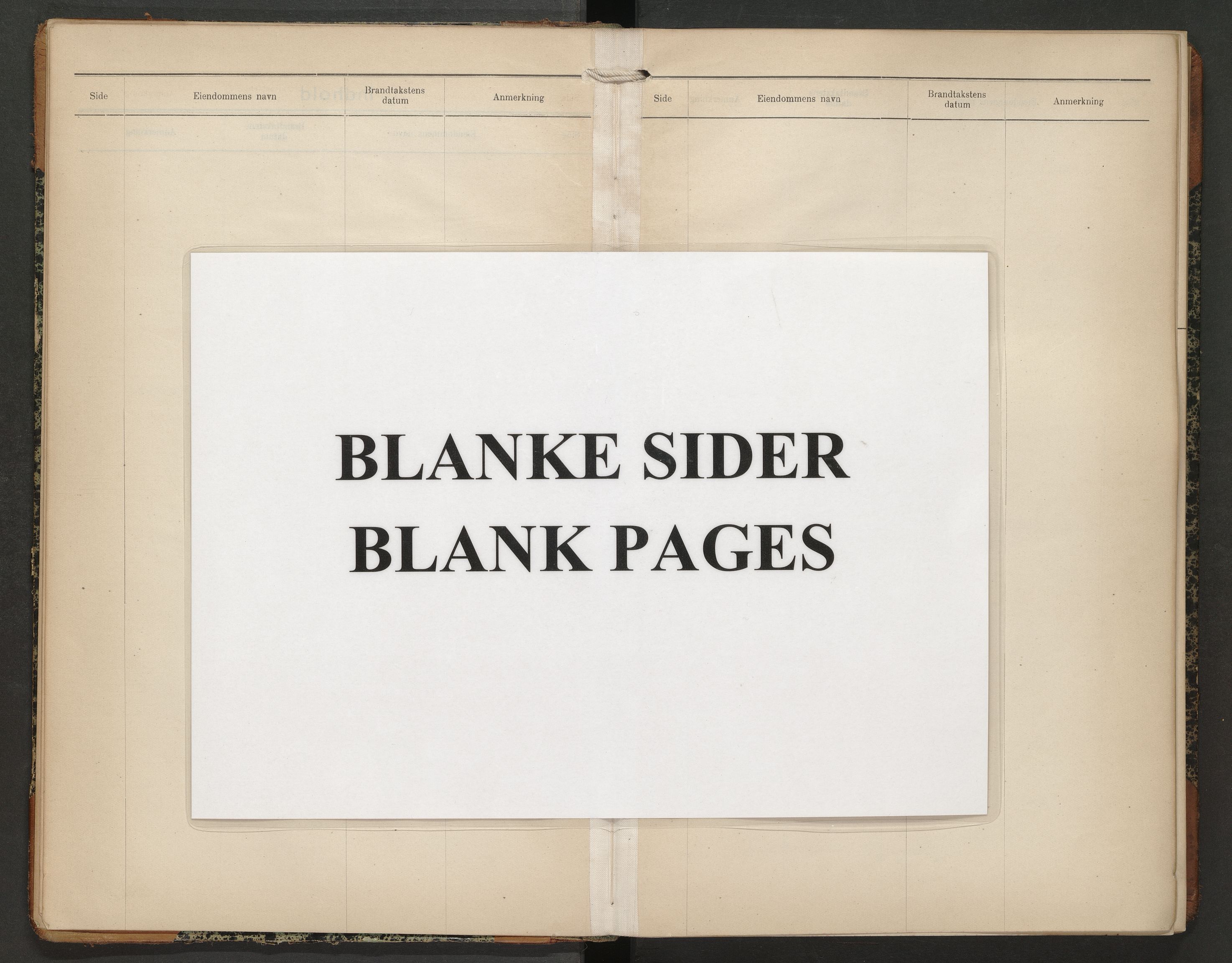 Norges Brannkasse Sirdal, AV/SAK-2241-0044/F/Fa/L0005: Branntakstprotokoll nr. 4 med gårdsnavnregister, 1924-1935