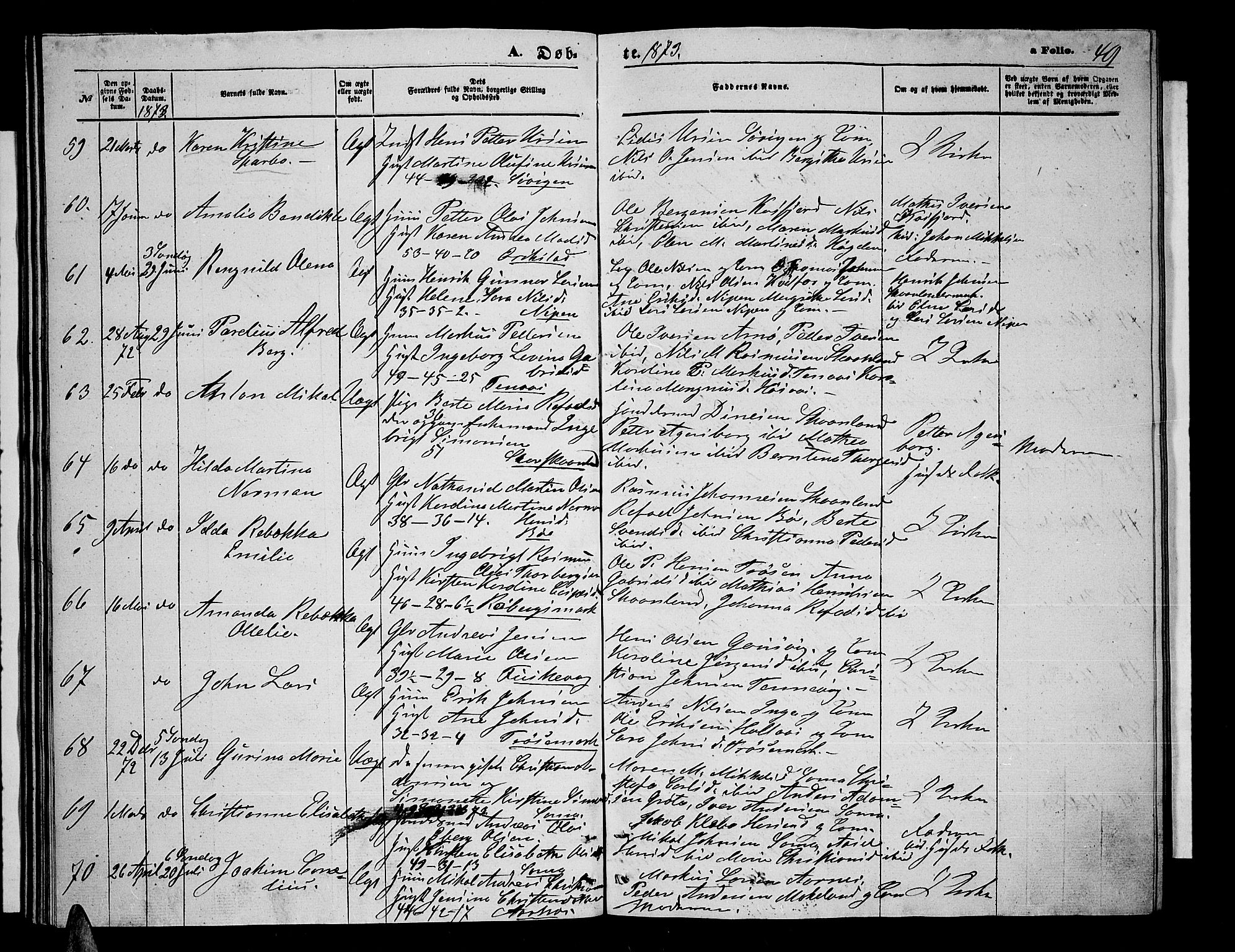 Trondenes sokneprestkontor, AV/SATØ-S-1319/H/Hb/L0009klokker: Klokkerbok nr. 9, 1870-1876, s. 49