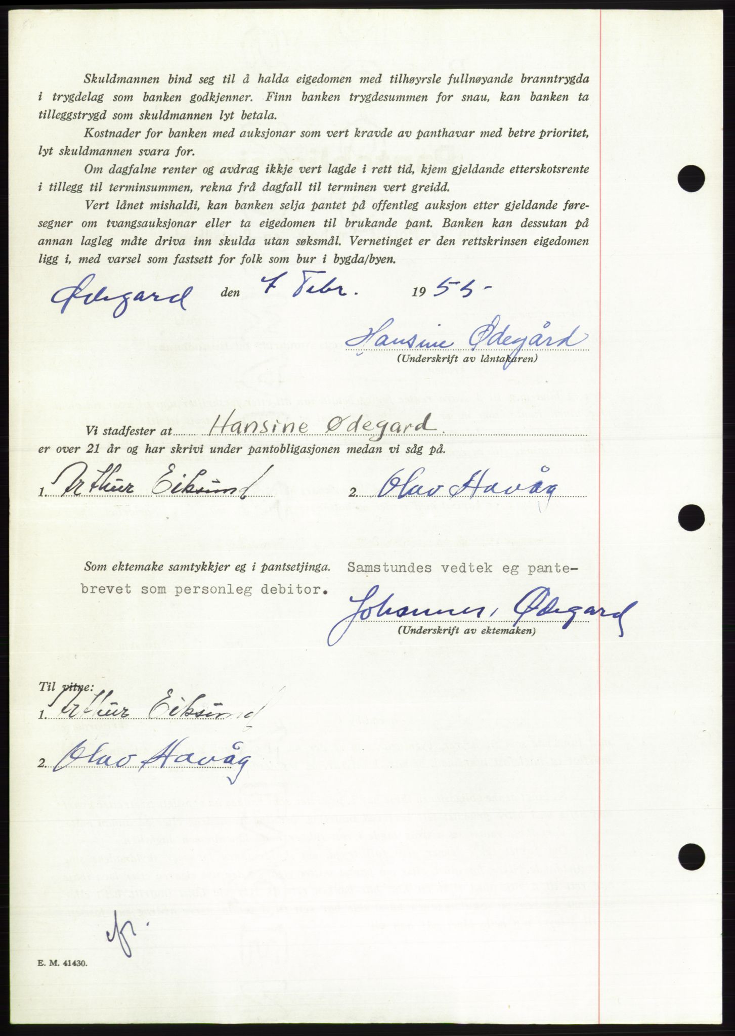 Søre Sunnmøre sorenskriveri, AV/SAT-A-4122/1/2/2C/L0126: Pantebok nr. 14B, 1954-1955, Dagboknr: 511/1955