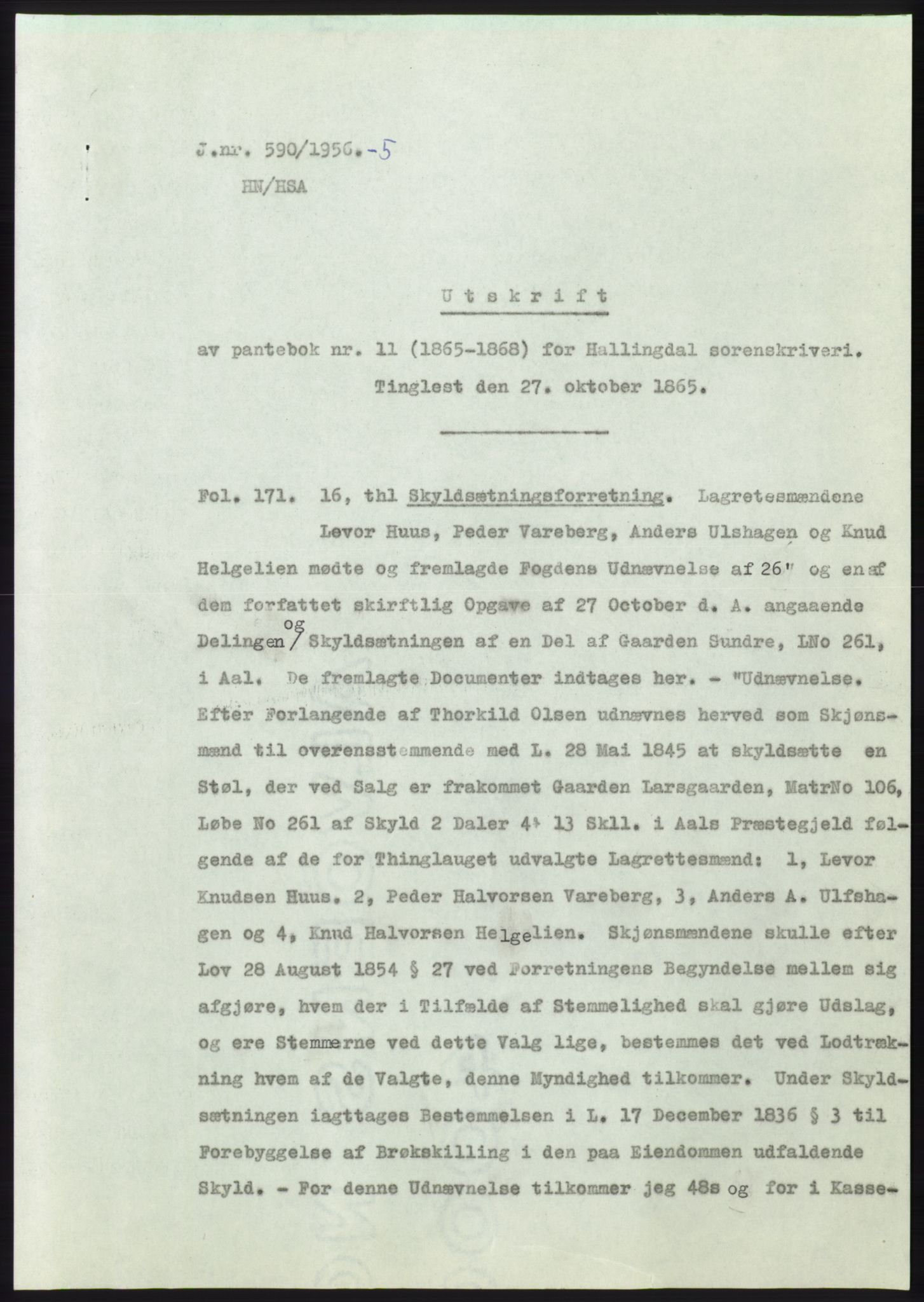 Statsarkivet i Kongsberg, SAKO/A-0001, 1956, s. 181