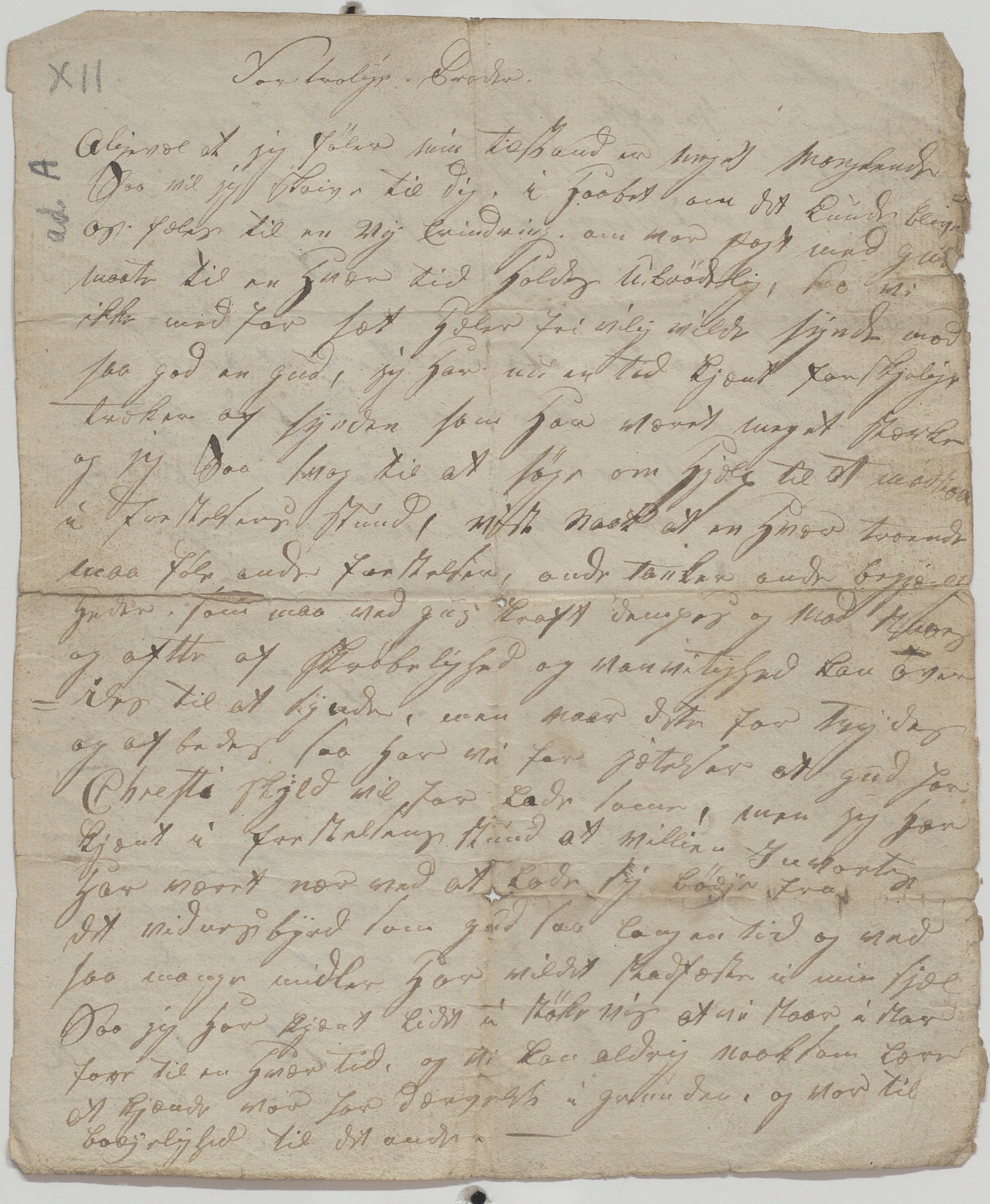 Heggtveitsamlingen, TMF/A-1007/H/L0045/0002: Brev, kopibøker, biografiske opptegnelser etc. / "ad A og B" - løse brev fra protokollene A og B , 1805-1850