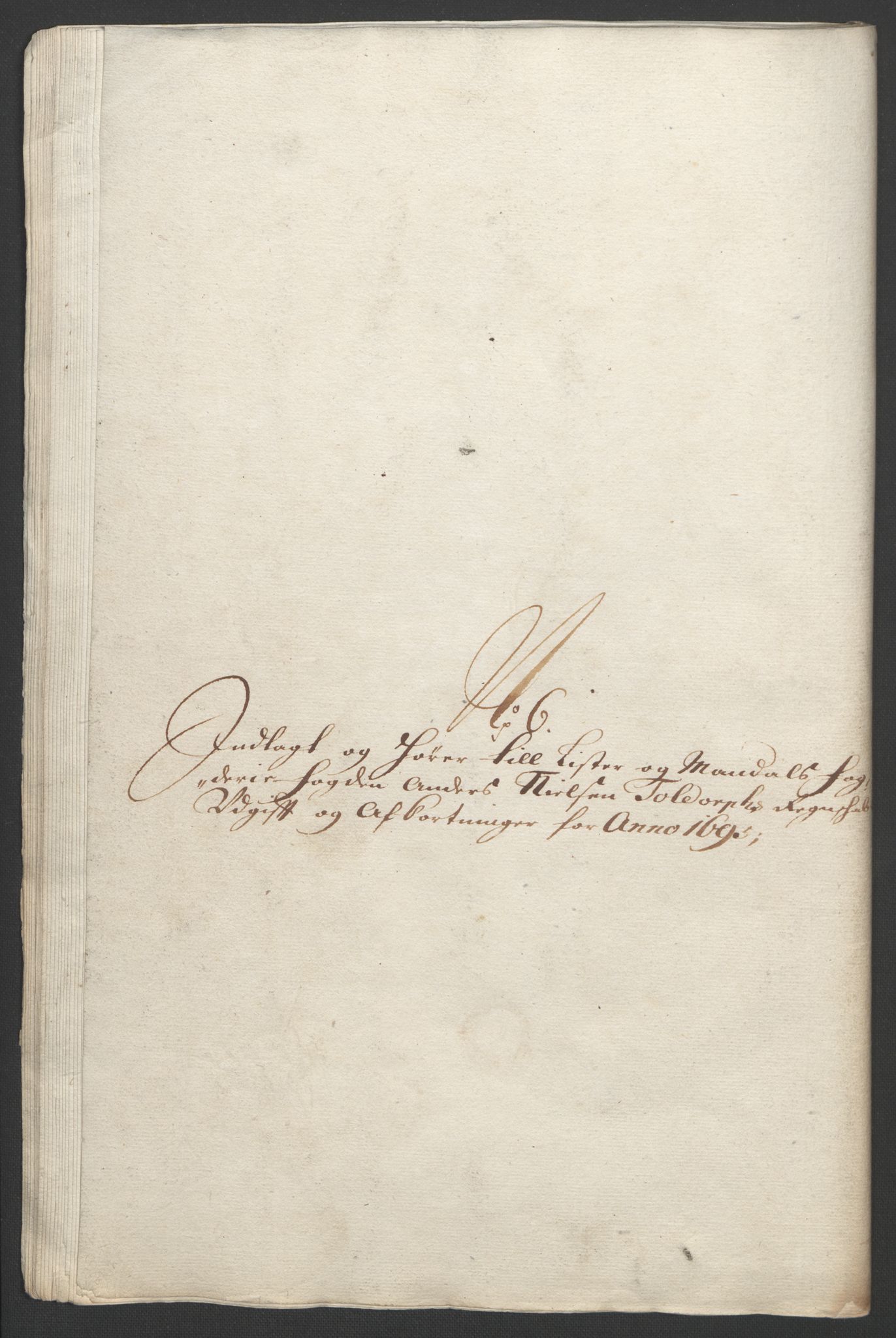 Rentekammeret inntil 1814, Reviderte regnskaper, Fogderegnskap, RA/EA-4092/R43/L2545: Fogderegnskap Lista og Mandal, 1694-1695, s. 332