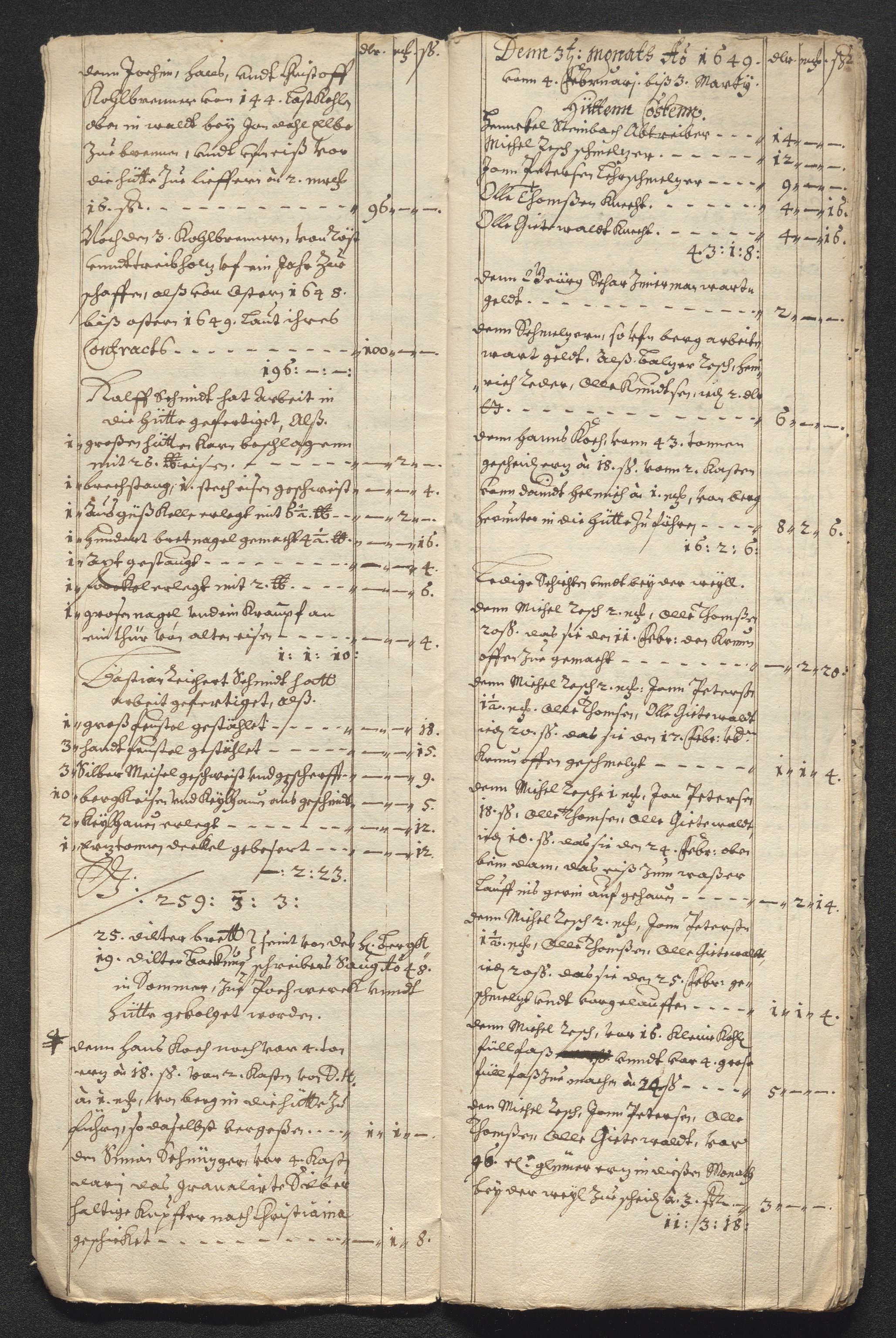 Kongsberg Sølvverk 1623-1816, AV/SAKO-EA-3135/001/D/Dc/Dcd/L0023: Utgiftsregnskap for gruver m.m., 1649, s. 694