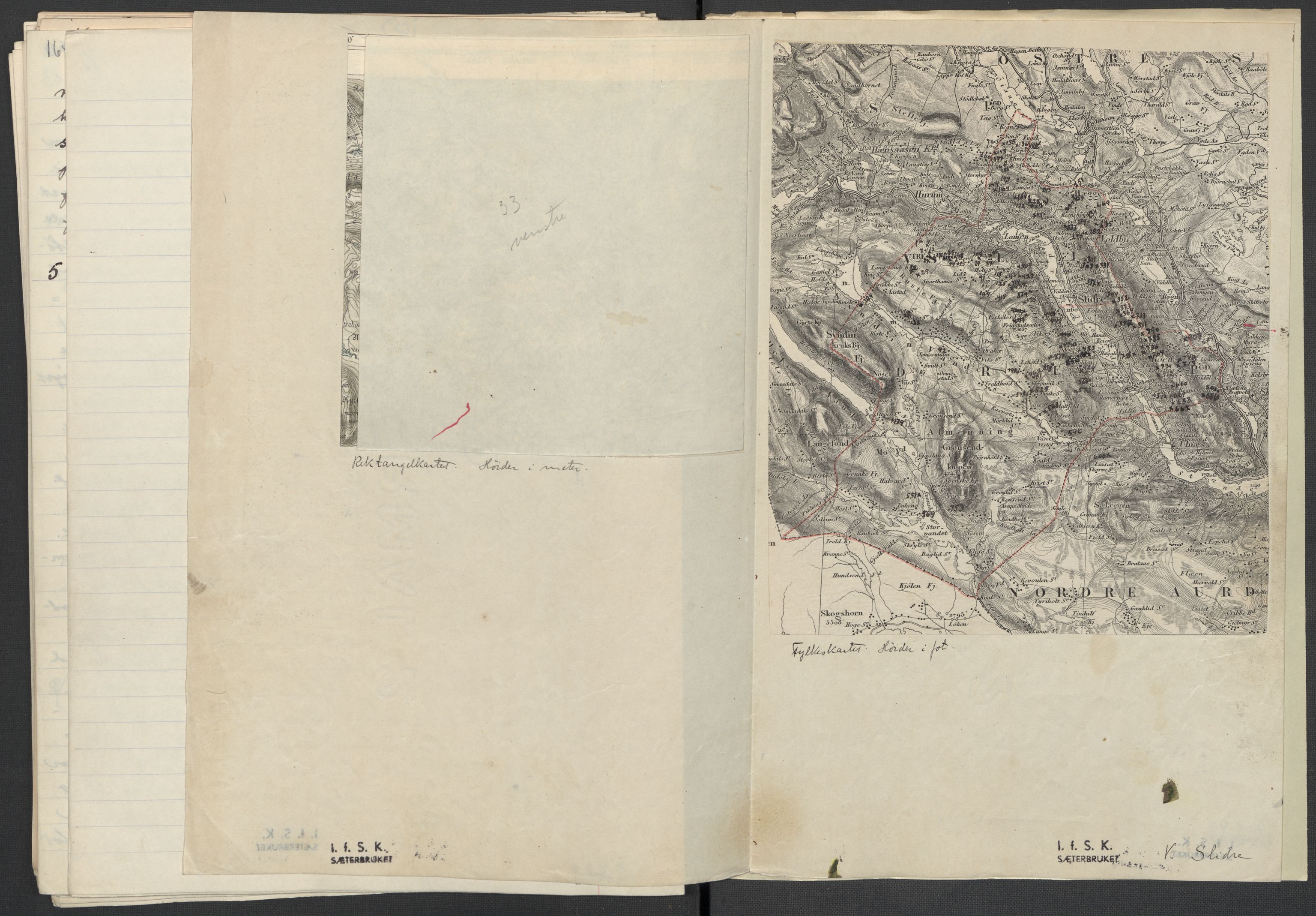 Instituttet for sammenlignende kulturforskning, RA/PA-0424/F/Fc/L0005/0002: Eske B5: / Oppland (perm XI), 1934-1935