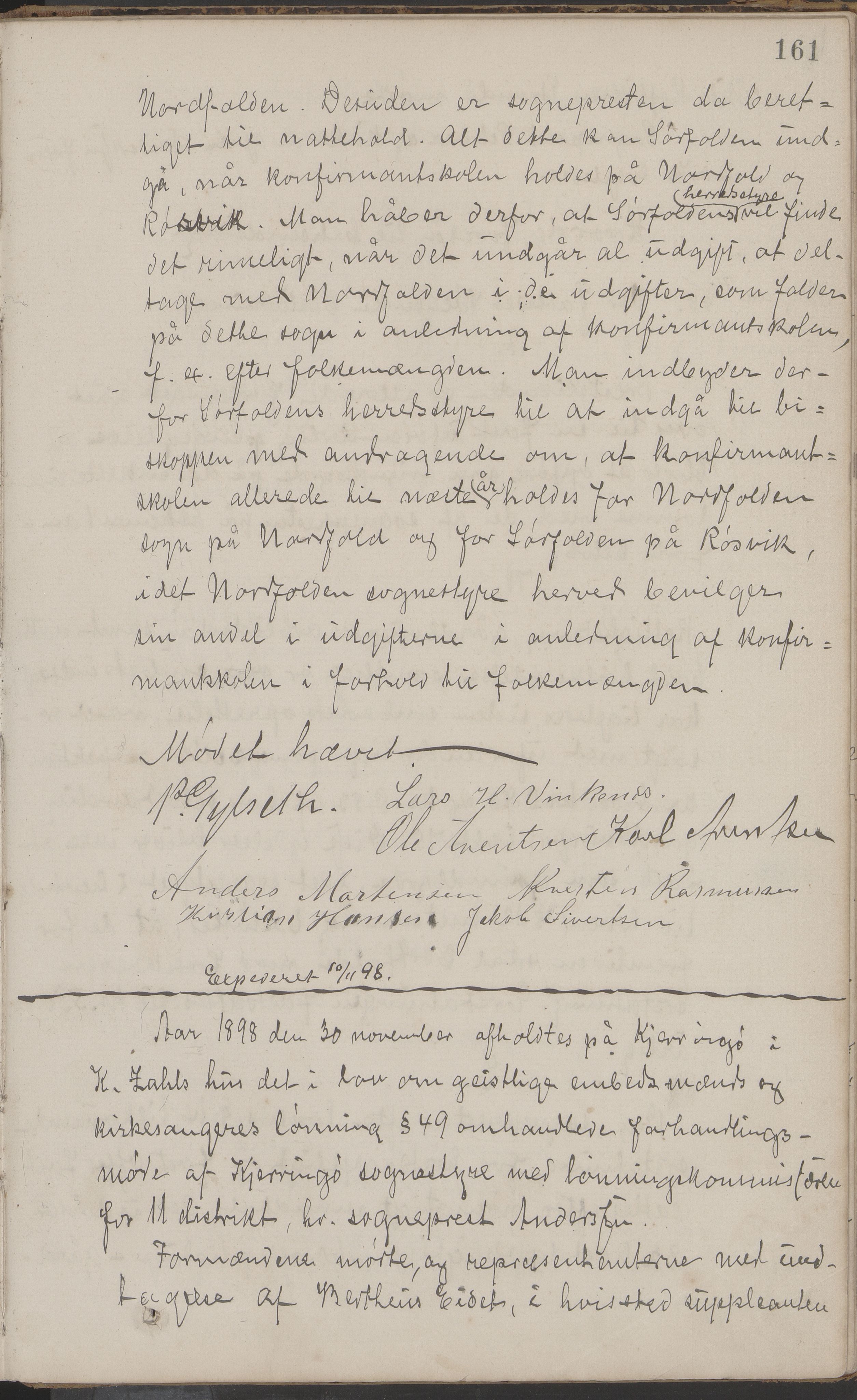 Nordfold kommune. Formannskapet, AIN/K-18461.150/A/Aa/L0001: Møtebok, 1887-1899
