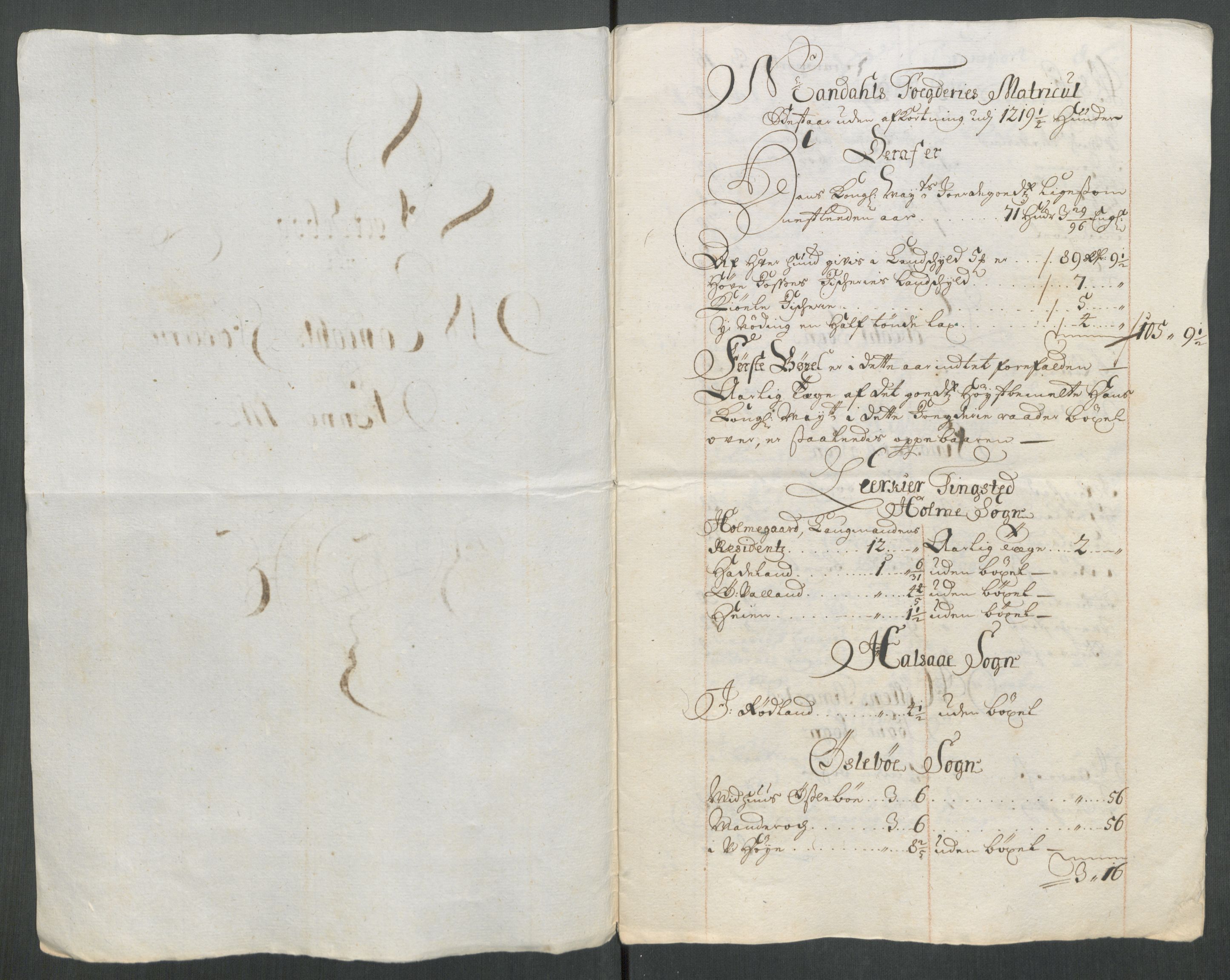 Rentekammeret inntil 1814, Reviderte regnskaper, Fogderegnskap, RA/EA-4092/R43/L2558: Fogderegnskap Lista og Mandal, 1714, s. 95