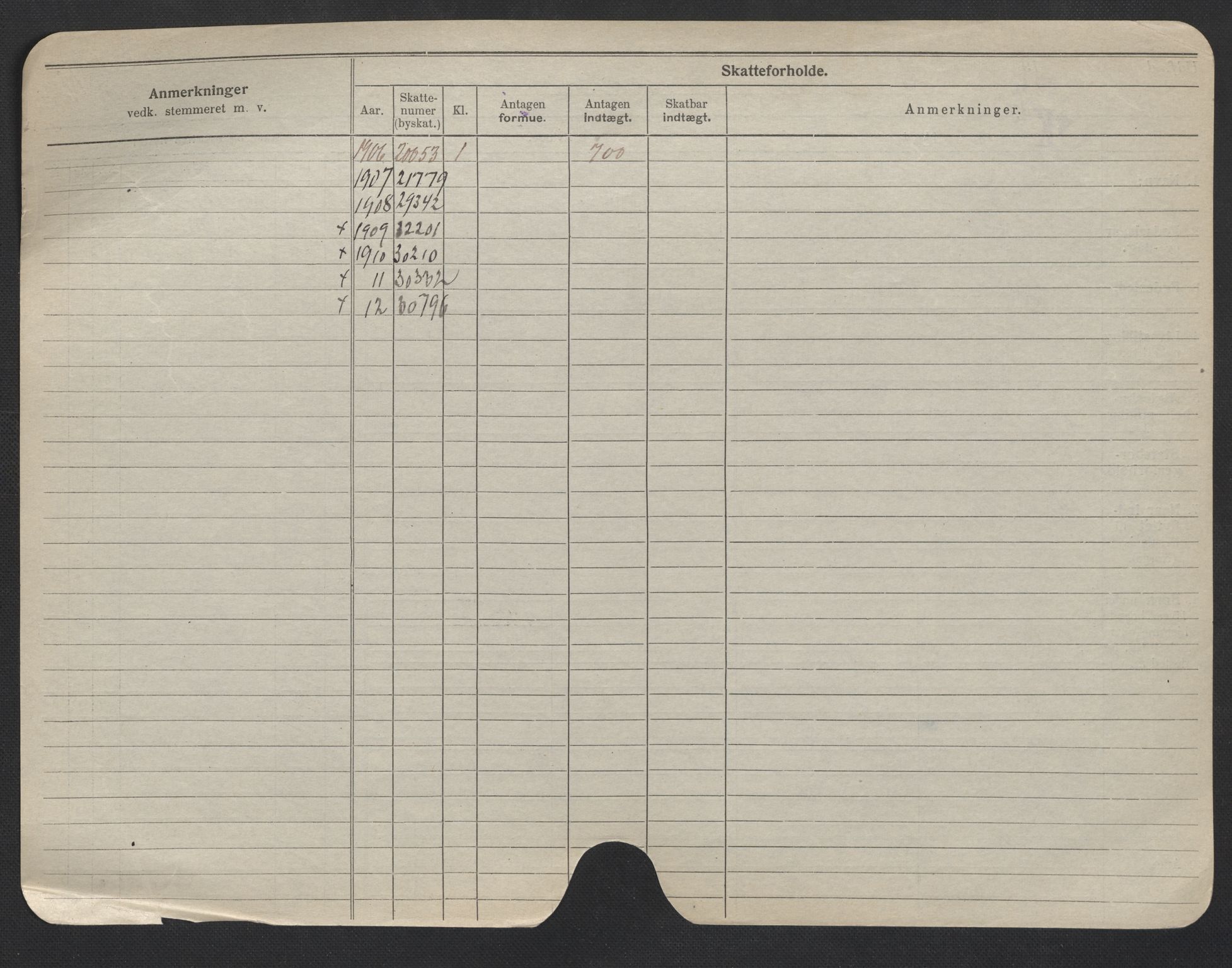 Oslo folkeregister, Registerkort, SAO/A-11715/F/Fa/Fac/L0006: Menn, 1906-1914, s. 1201b